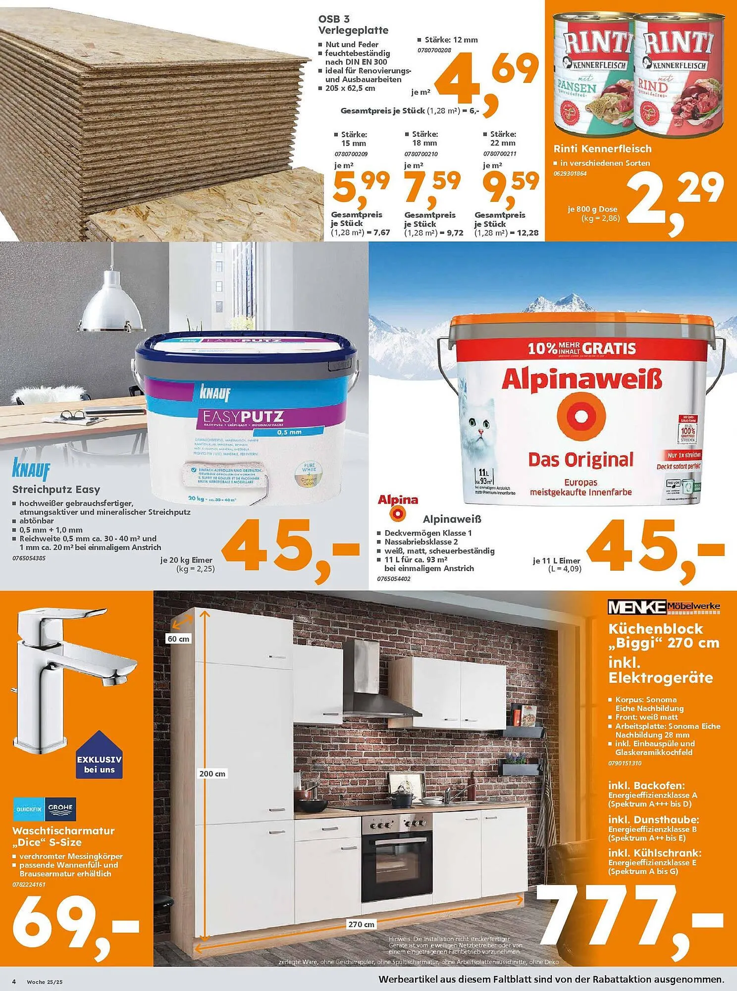 Globus Baumarkt Prospekt von 16. Juni bis 23. Juni 2025 - Prospekt seite 4