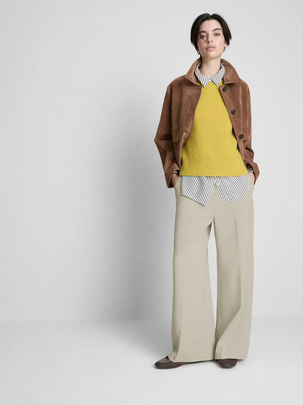 Elegante Hose mit weitem Bein