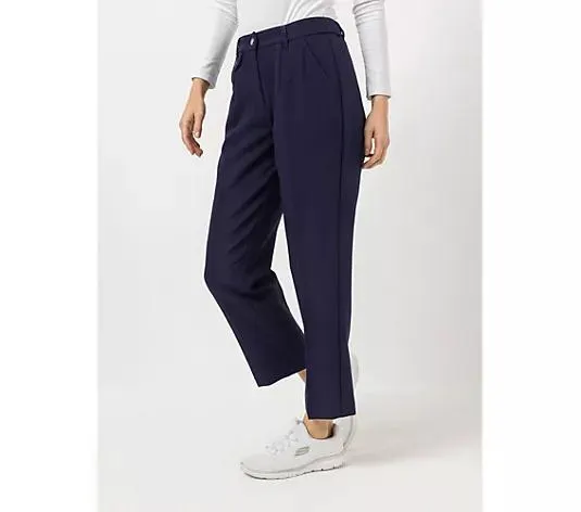 DAWID by Dawid Tomaszewski Hose, knöchellang Teildehnbund hinten gerades Bein