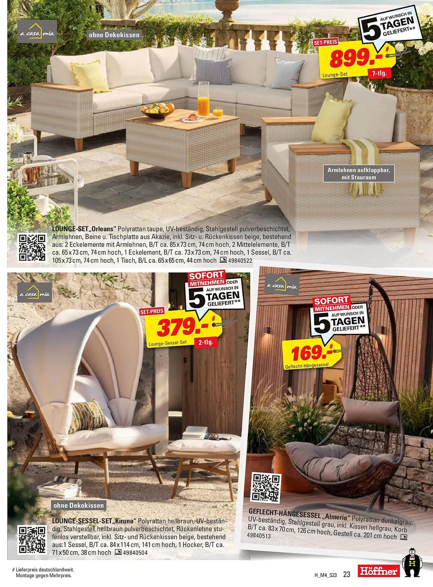 Höffner Prospekt von 31. März bis 21. April 2026 - Prospekt seite 23