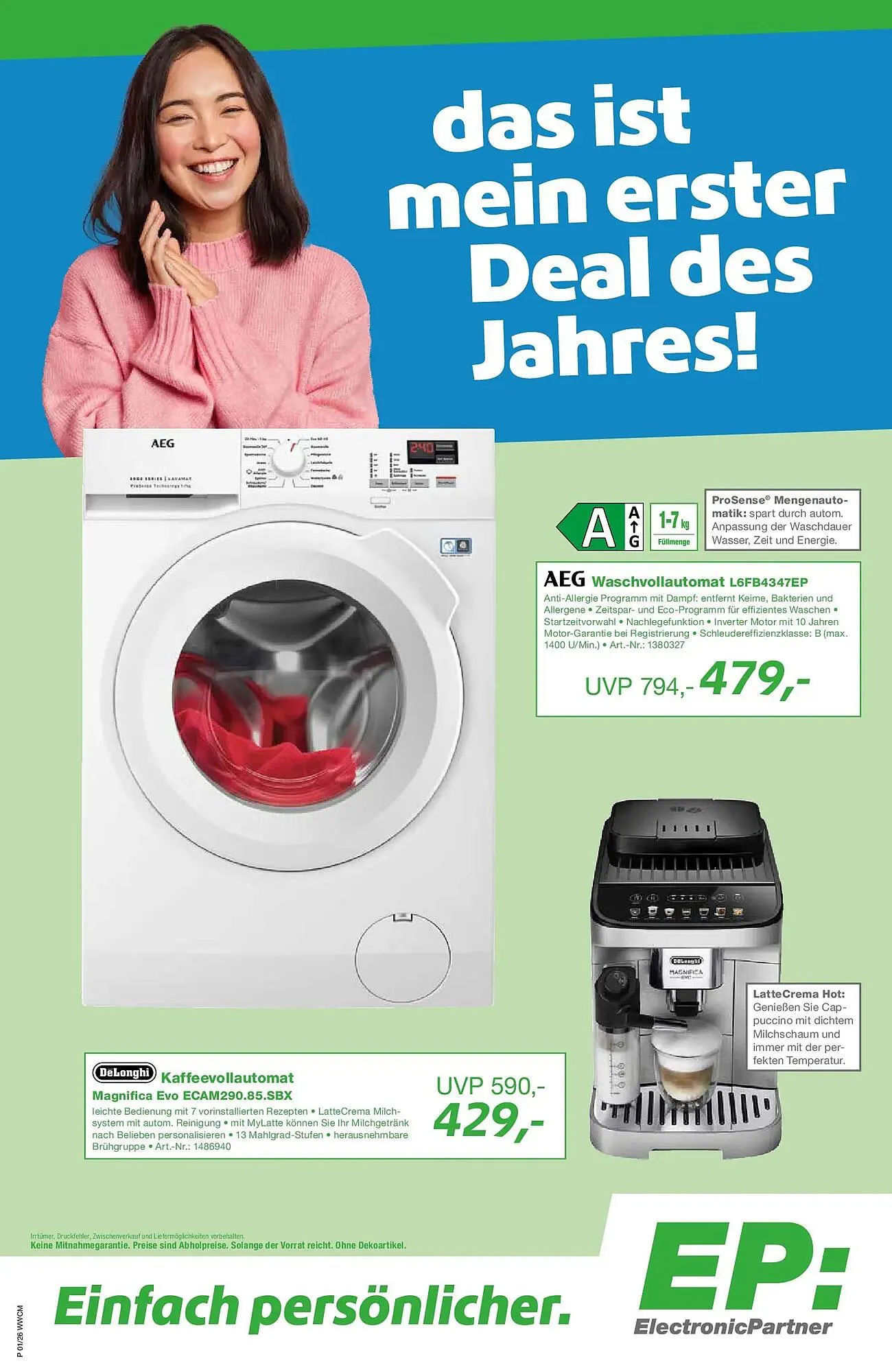 EP Prospekt von 30. Dezember bis 17. Januar 2026 - Prospekt seite 1