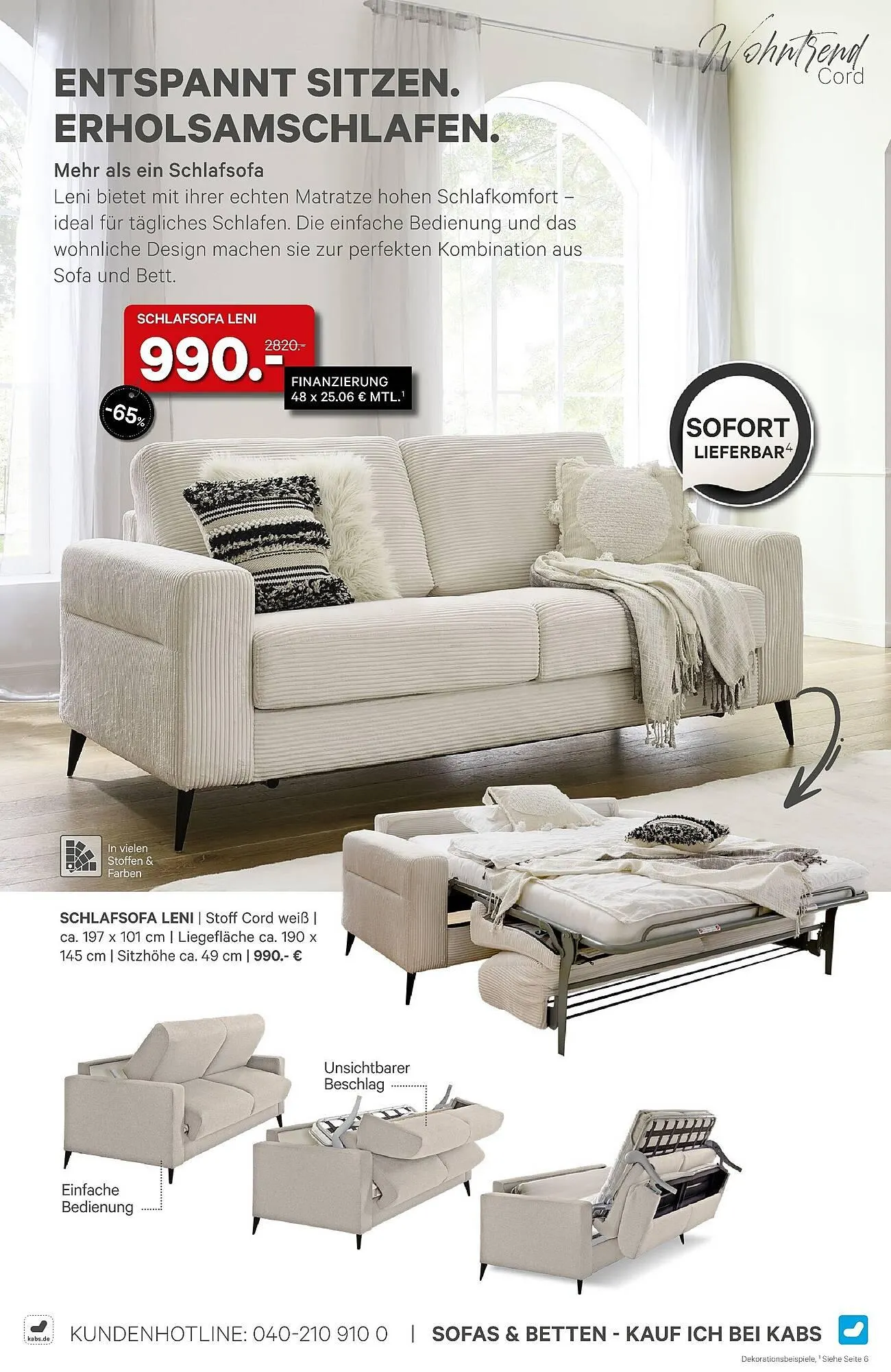 Kabs Polsterwelt Prospekt von 27. Februar bis 25. März 2026 - Prospekt seite 28