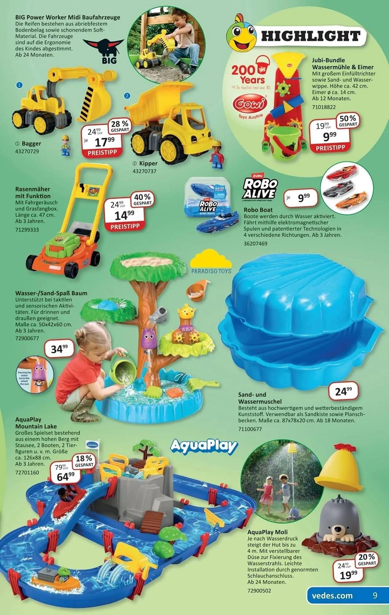 Vedes Prospekt von 31. März bis 1. Mai 2025 - Prospekt seite 9