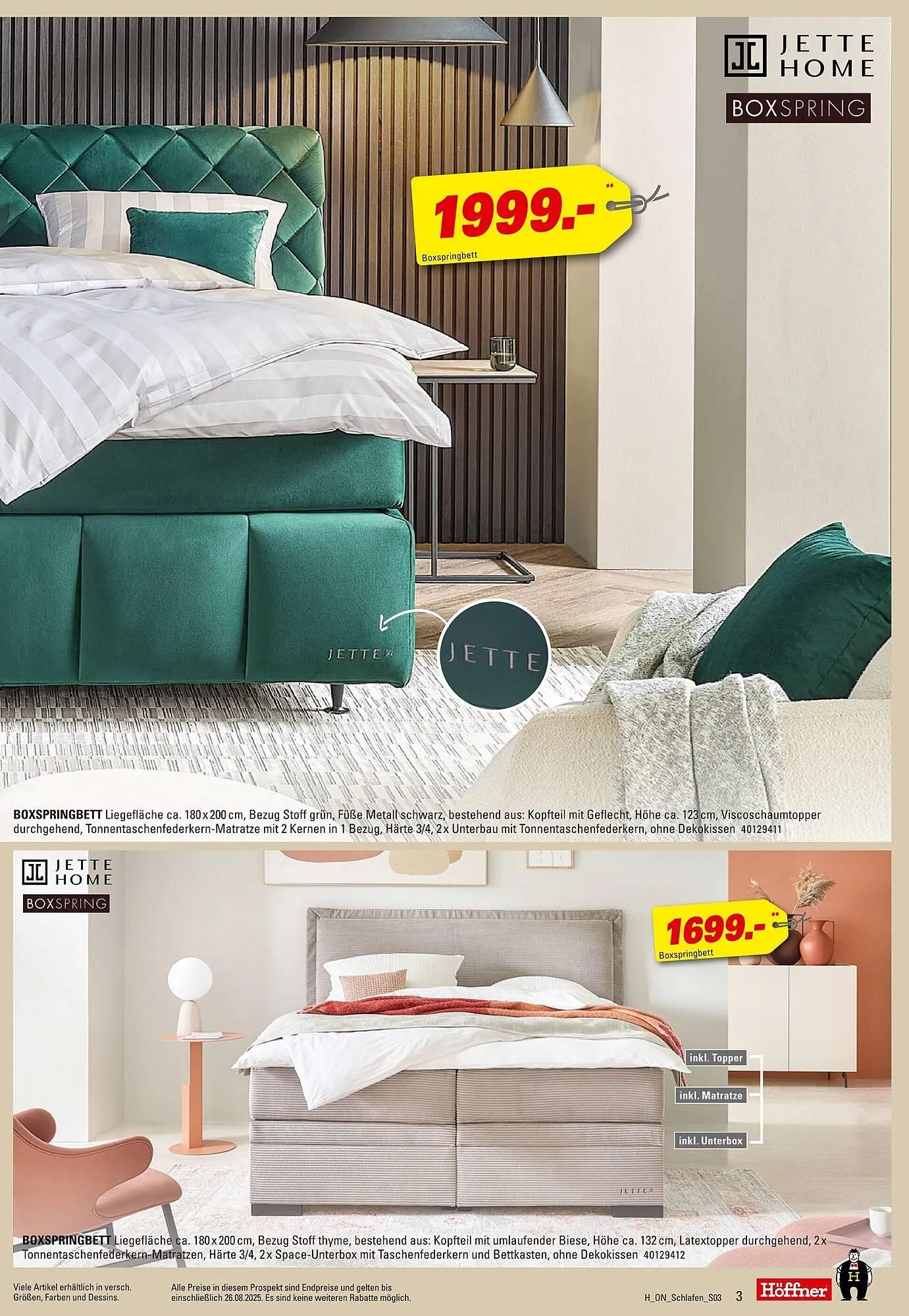 Höffner Prospekt von 13. August bis 26. August 2025 - Prospekt seite 3