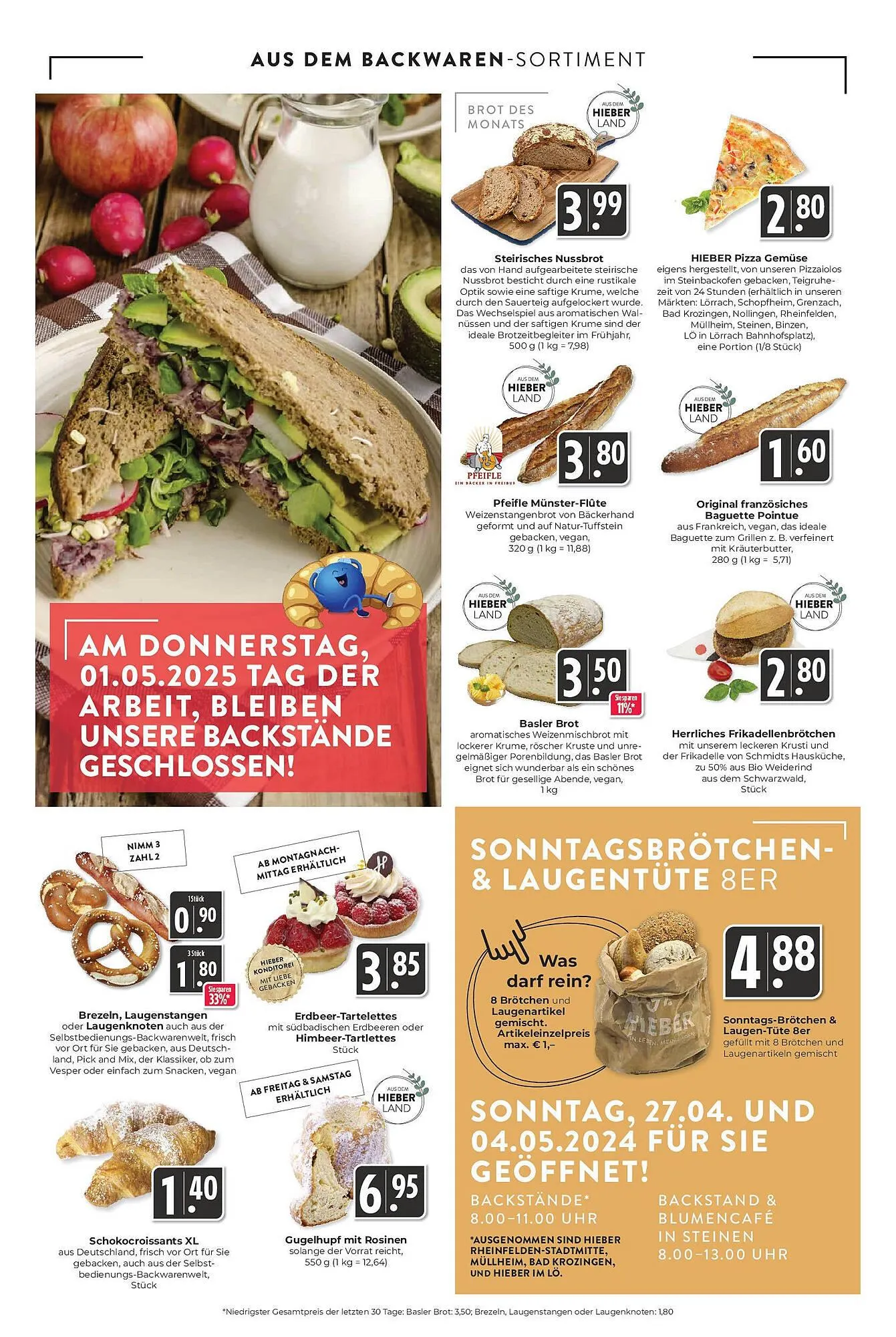 Hieber's Frische Center Prospekt von 27. April bis 3. Mai 2025 - Prospekt seite 3