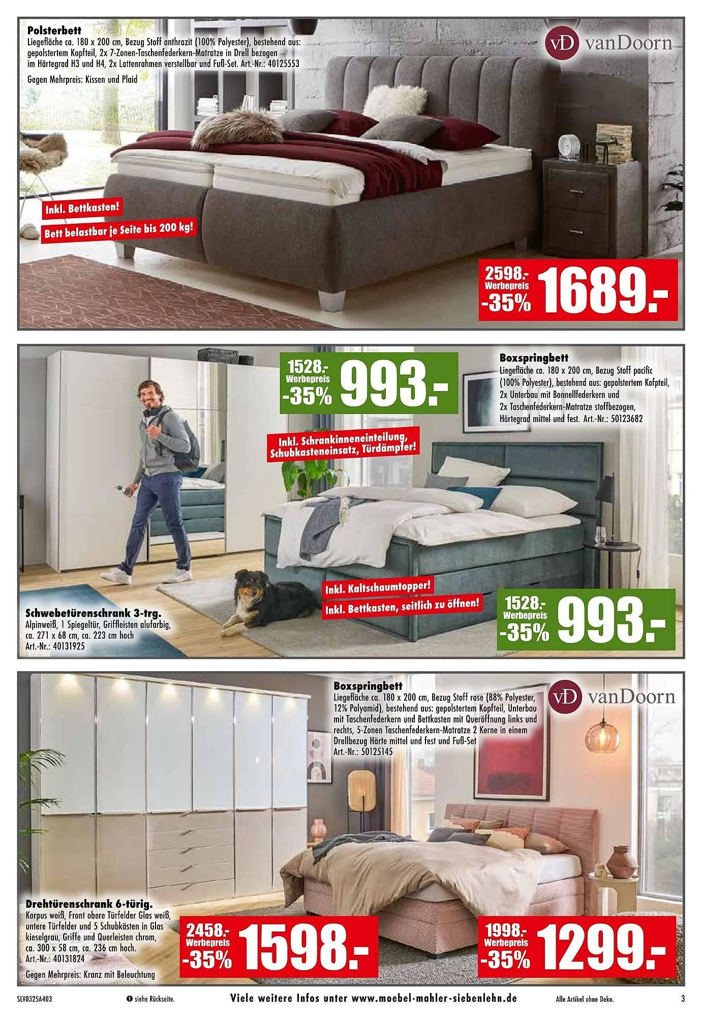 Möbel Mahler Katalog von 25. März bis 7. April 2026 - Prospekt seite 3