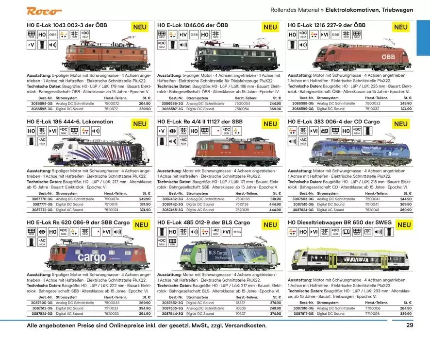 Modellbahn Katalog von 29. Oktober bis 31. Dezember 2025 - Prospekt seite 31
