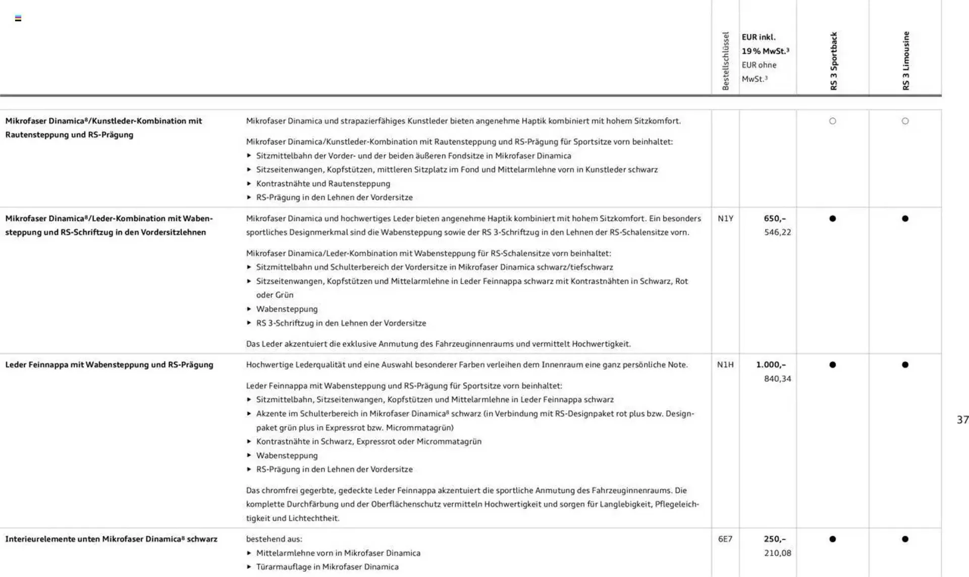 Audi Prospekt von 29. Januar bis 9. Januar 2026 - Prospekt seite 37