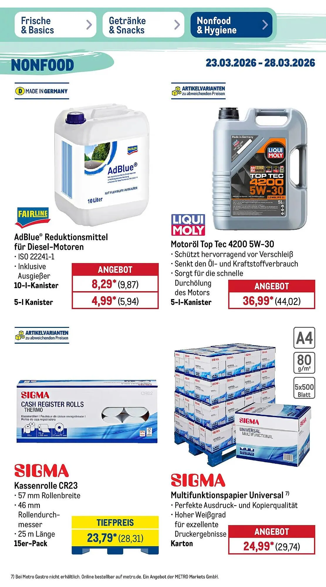 METRO Prospekt von 22. März bis 28. März 2026 - Prospekt seite 45
