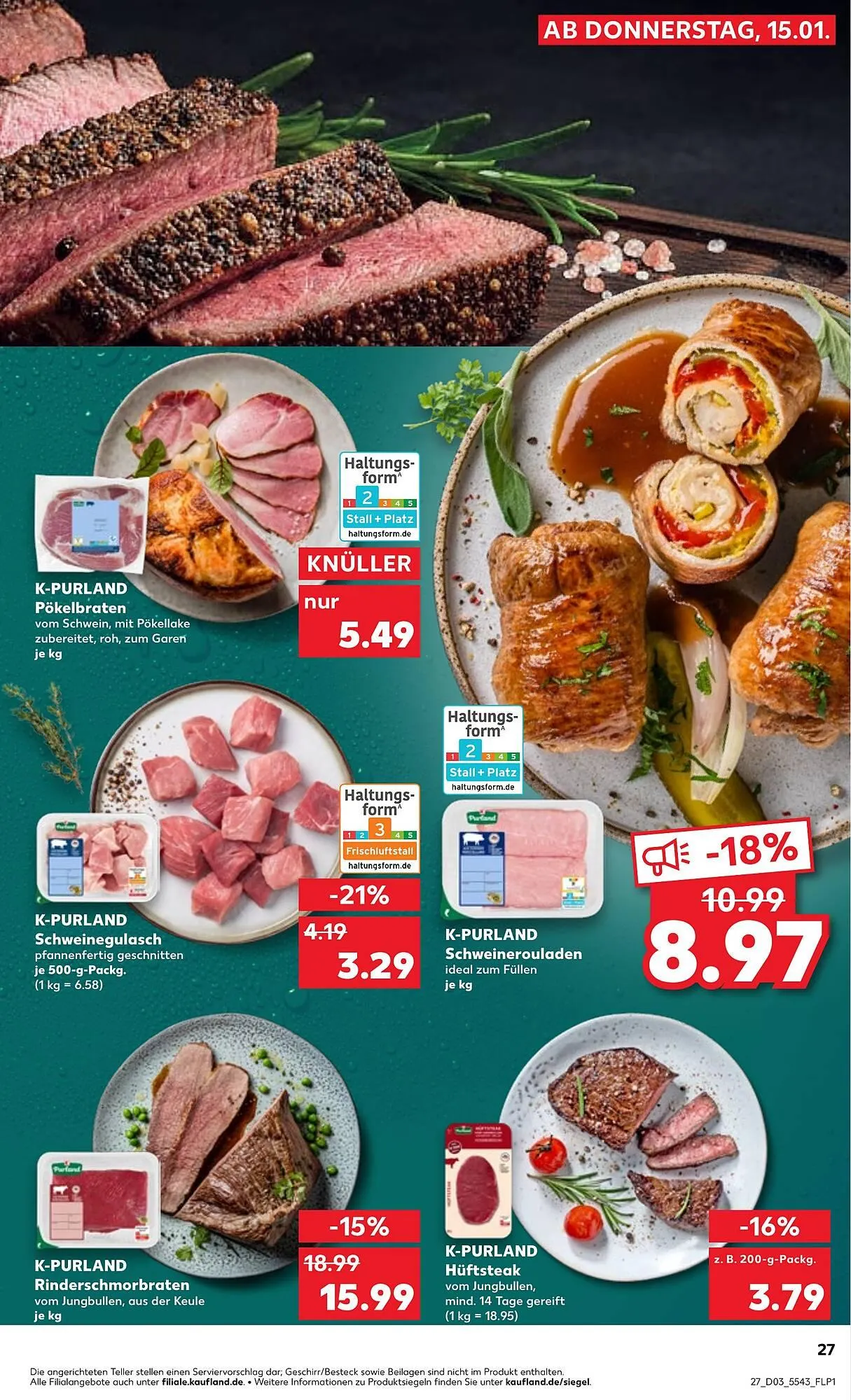 Kaufland Prospekt von 15. Januar bis 21. Januar 2026 - Prospekt seite 27