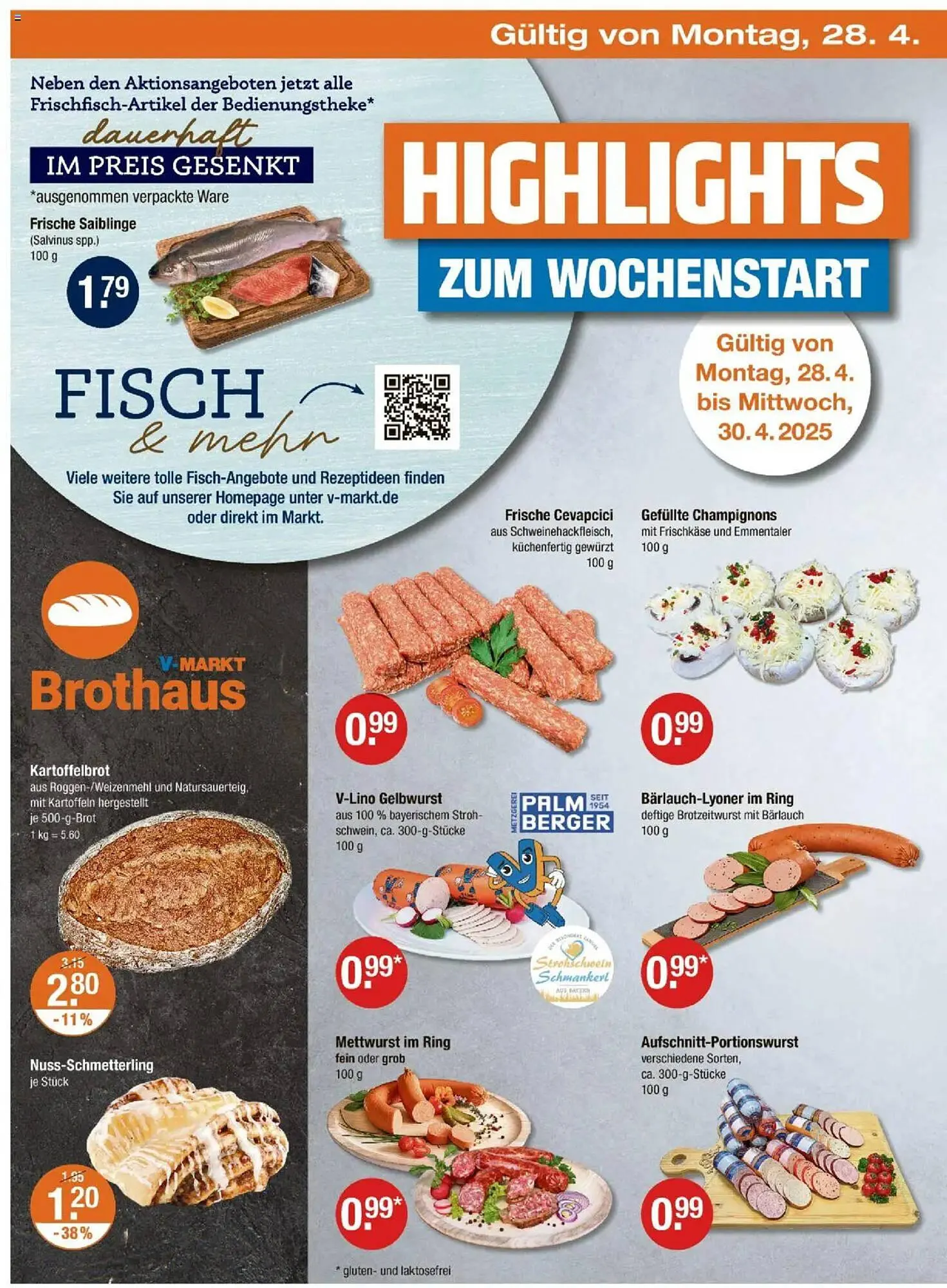 V Markt Prospekt von 24. April bis 30. April 2025 - Prospekt seite 22