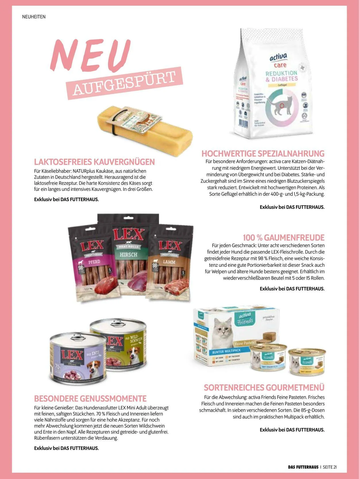 Futterhaus Aktueller Prospekt von 1. Juni bis 30. Juni 2025 - Prospekt seite 21