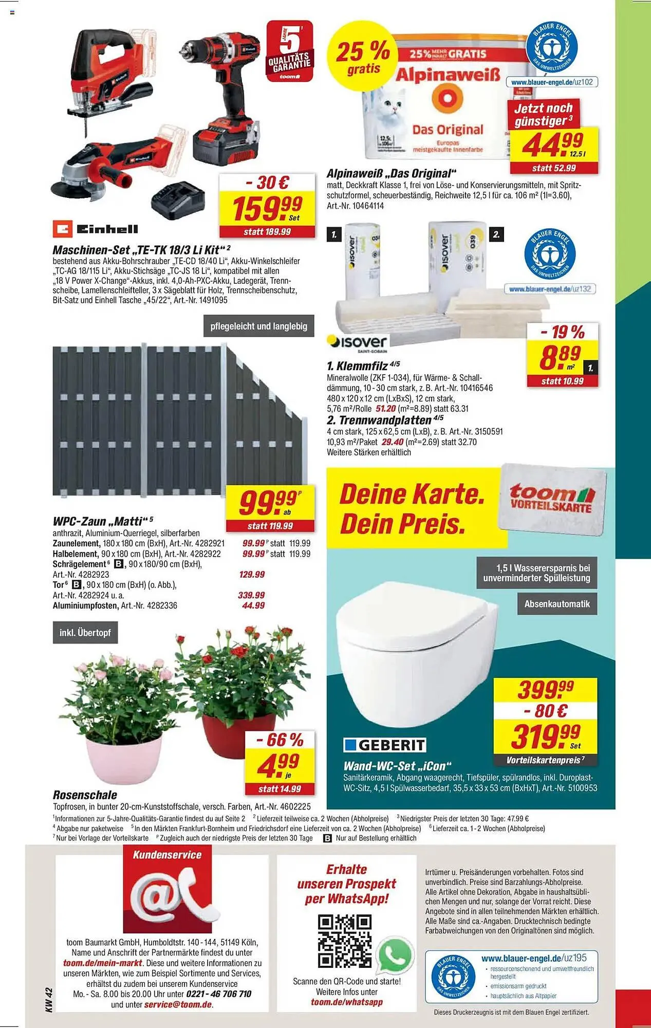 Toom Baumarkt Prospekt von 11. Oktober bis 17. Oktober 2025 - Prospekt seite 14