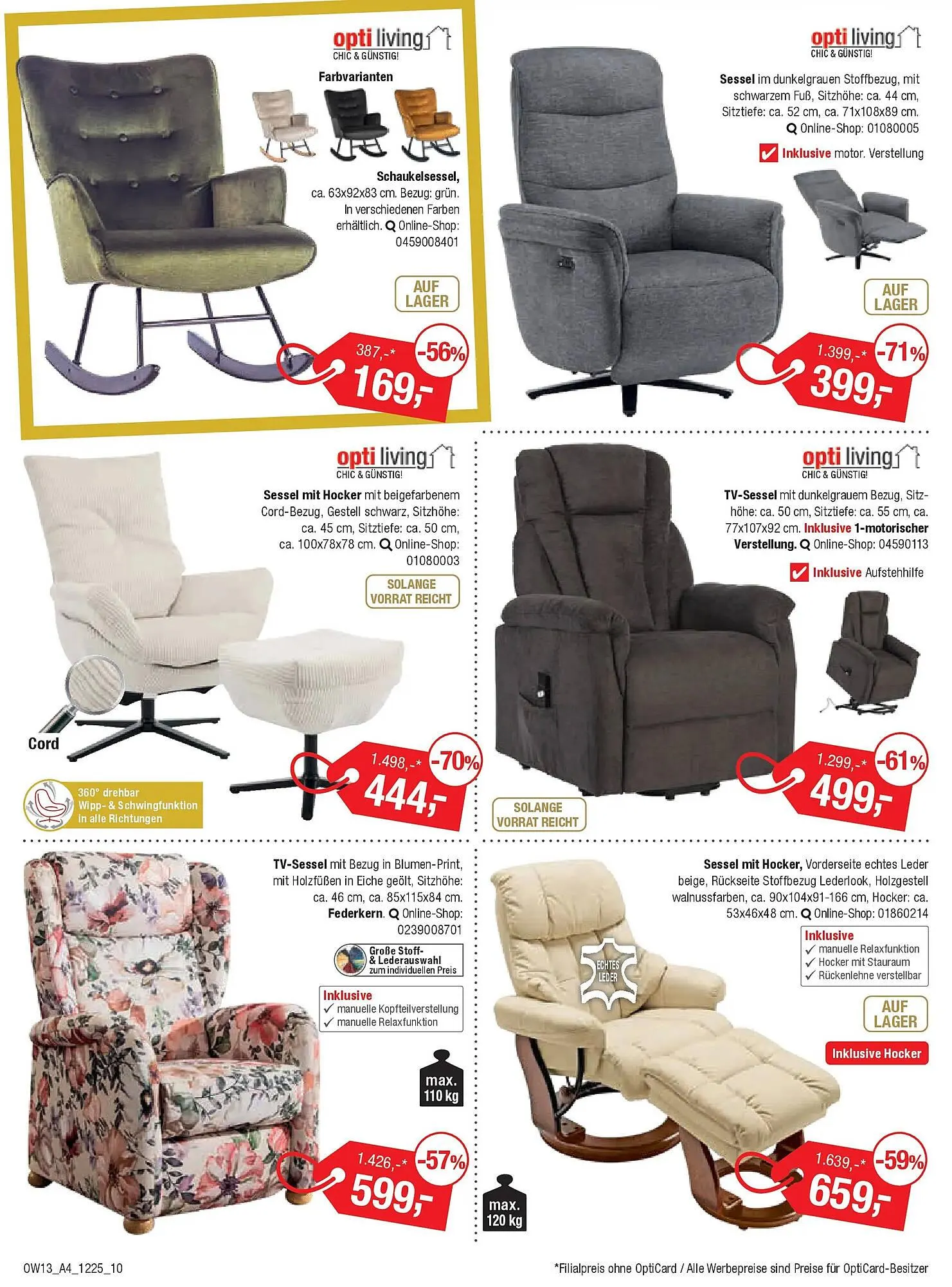 Opti Wohnwelt Prospekt von 18. Dezember bis 10. Januar 2026 - Prospekt seite 10