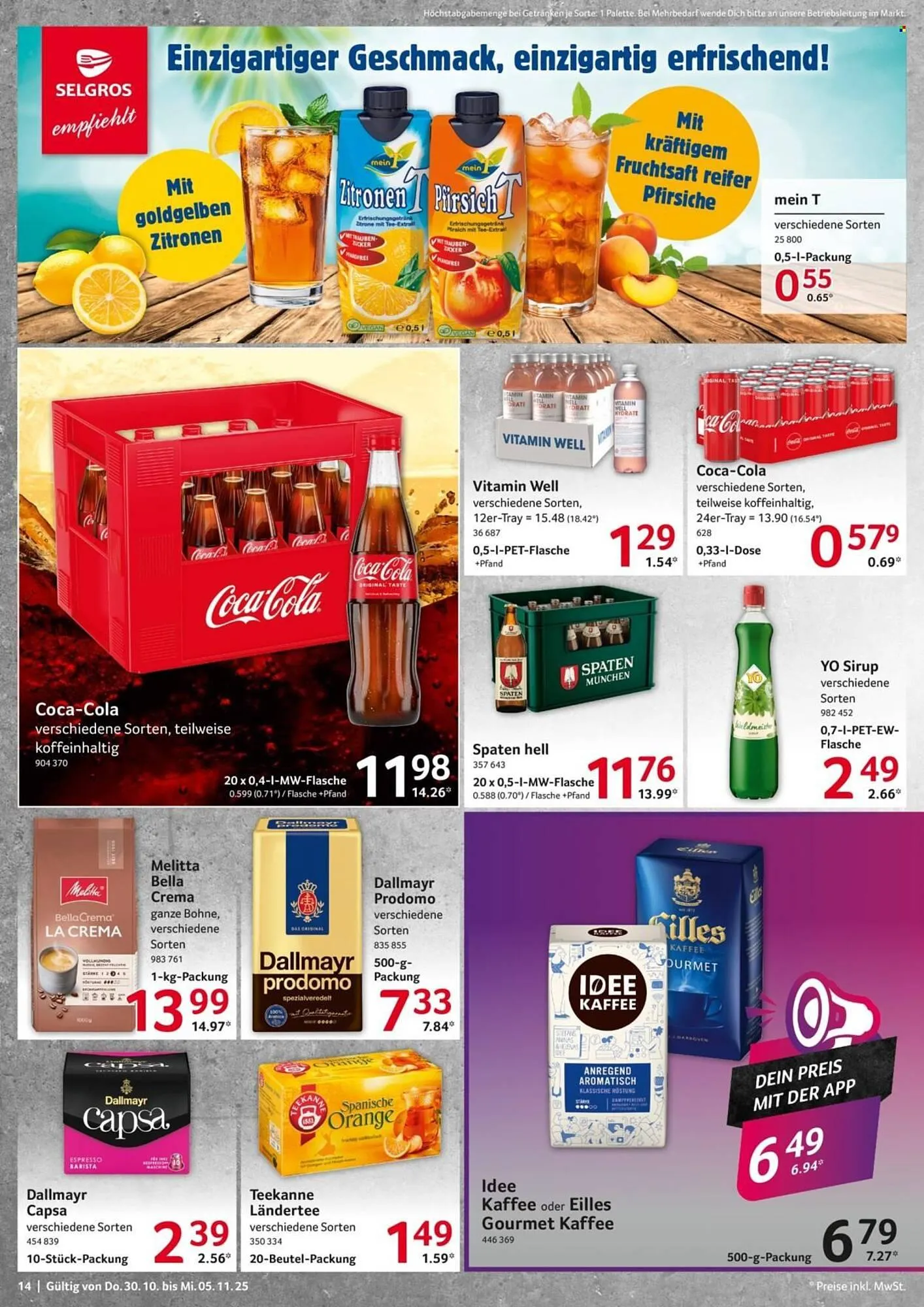 Selgros Prospekt von 30. Oktober bis 5. November 2025 - Prospekt seite 14
