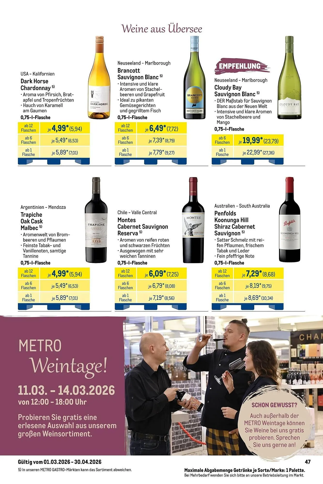 METRO Prospekt von 1. März bis 1. Mai 2026 - Prospekt seite 47
