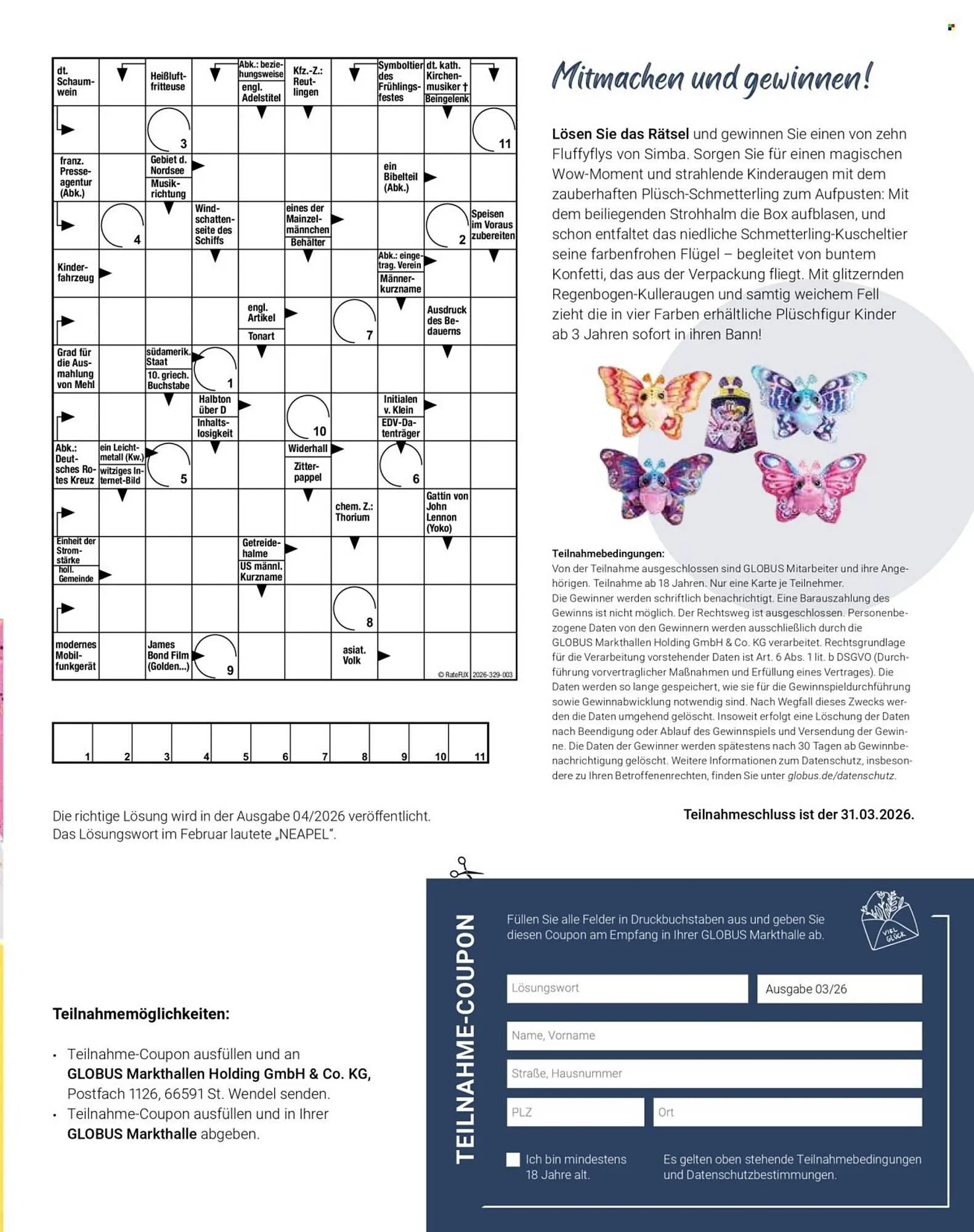 Globus Magazin von 1. März bis 31. März 2026 - Prospekt seite 29