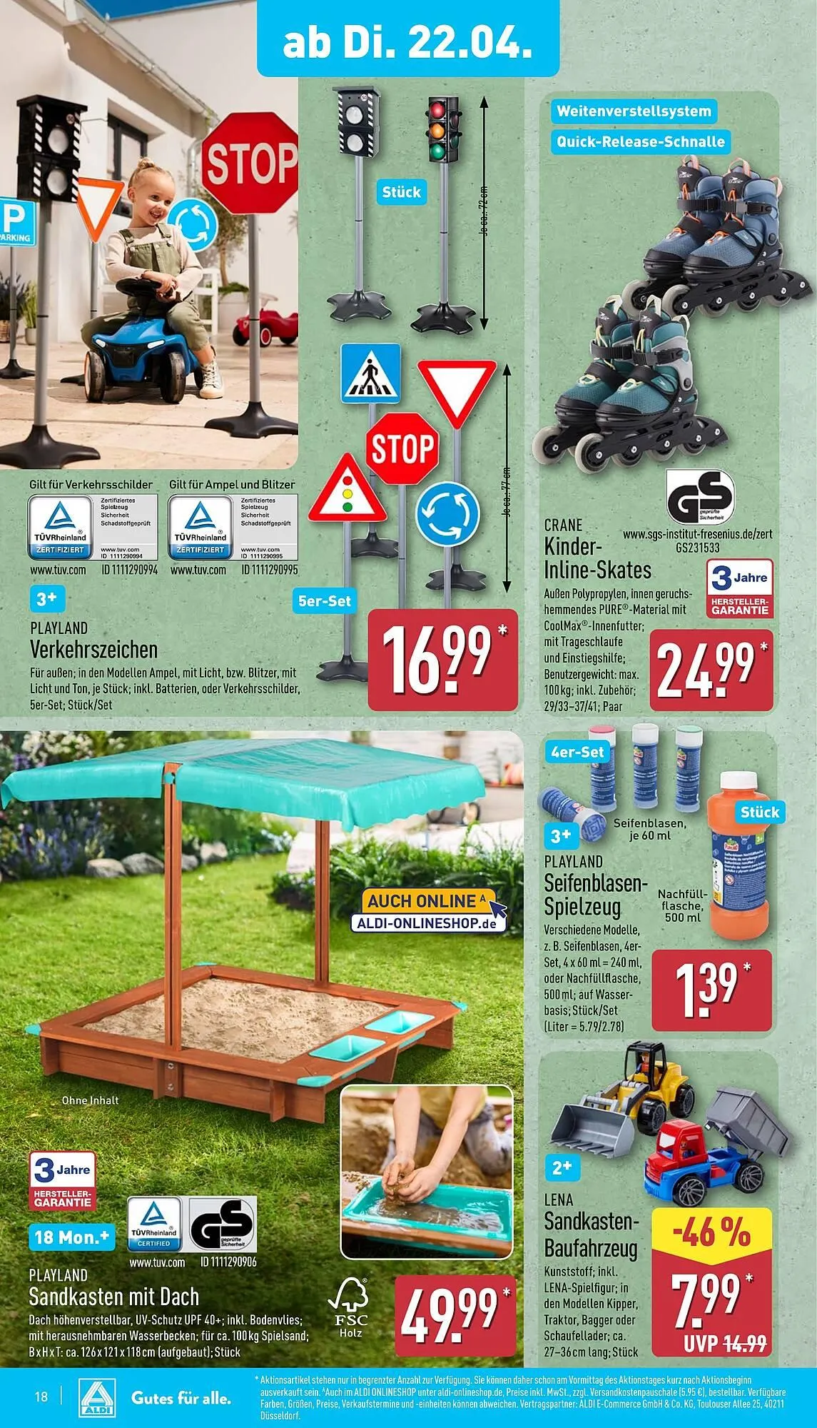 Aldi Nord Prospekt von 22. April bis 26. April 2025 - Prospekt seite 18