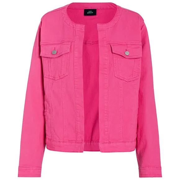 Damen Jeansjacke ohne Verschluss