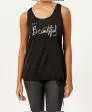 Tanktop mit Schriftzug Janina, Rundhalsausschnitt