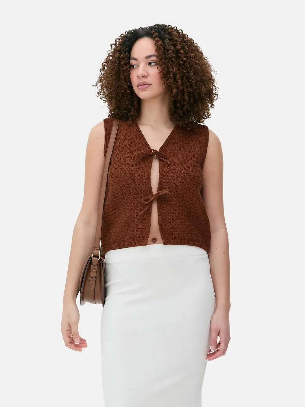 Strickweste zum Binden