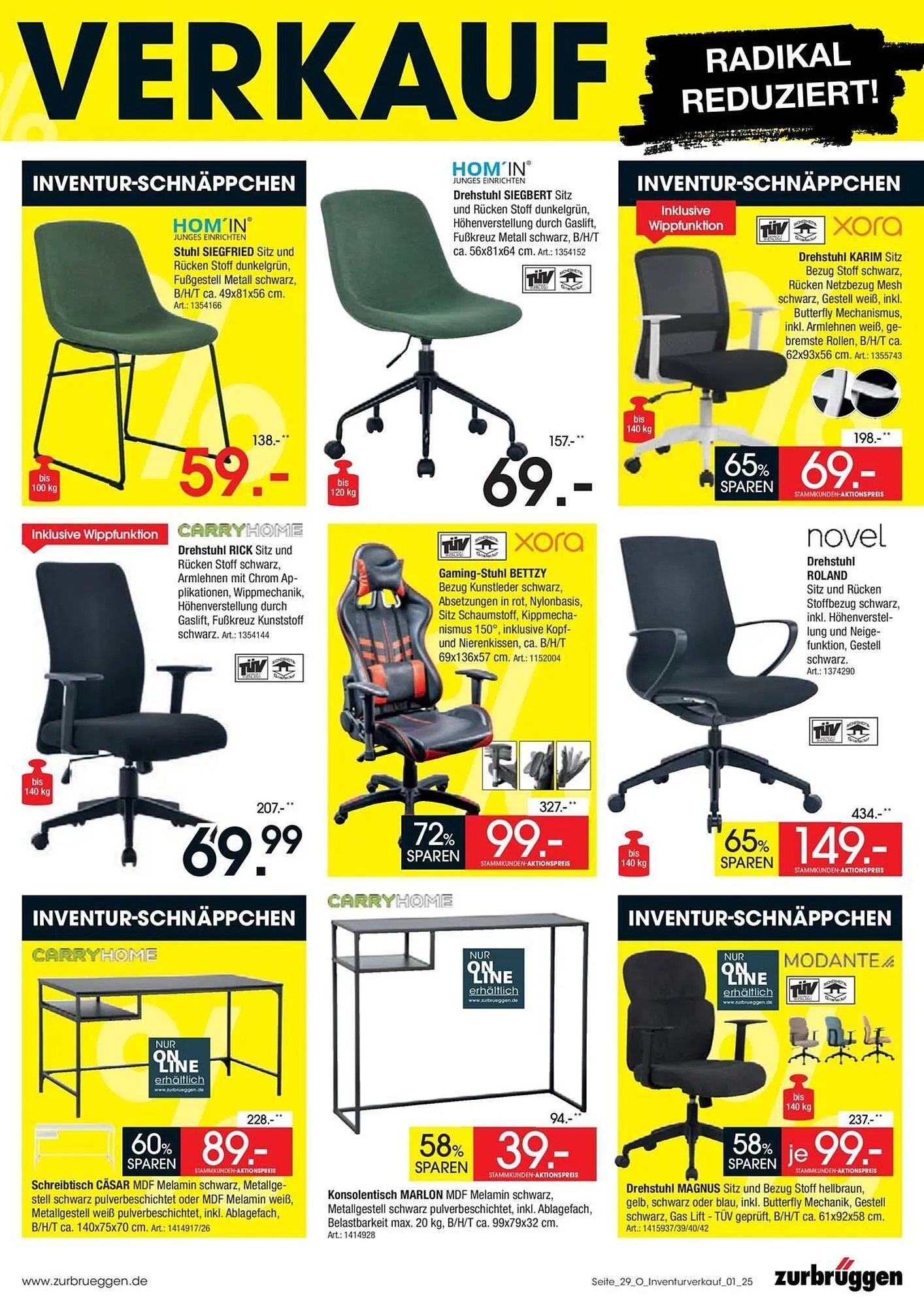 Zurbrüggen Prospekt von 31. Mai bis 6. Juni 2025 - Prospekt seite 29