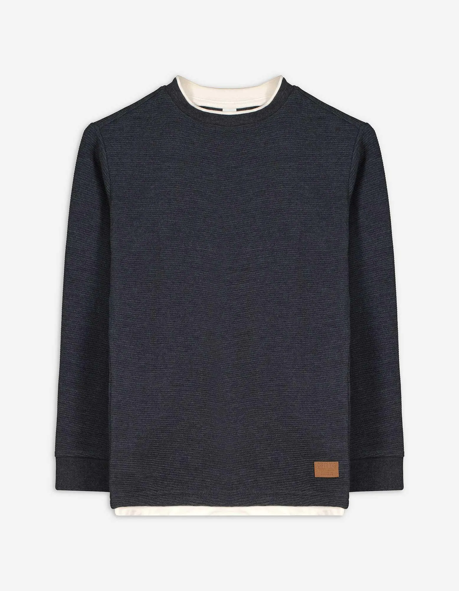 Langarmshirt - Oversized Fit - dunkelgrau