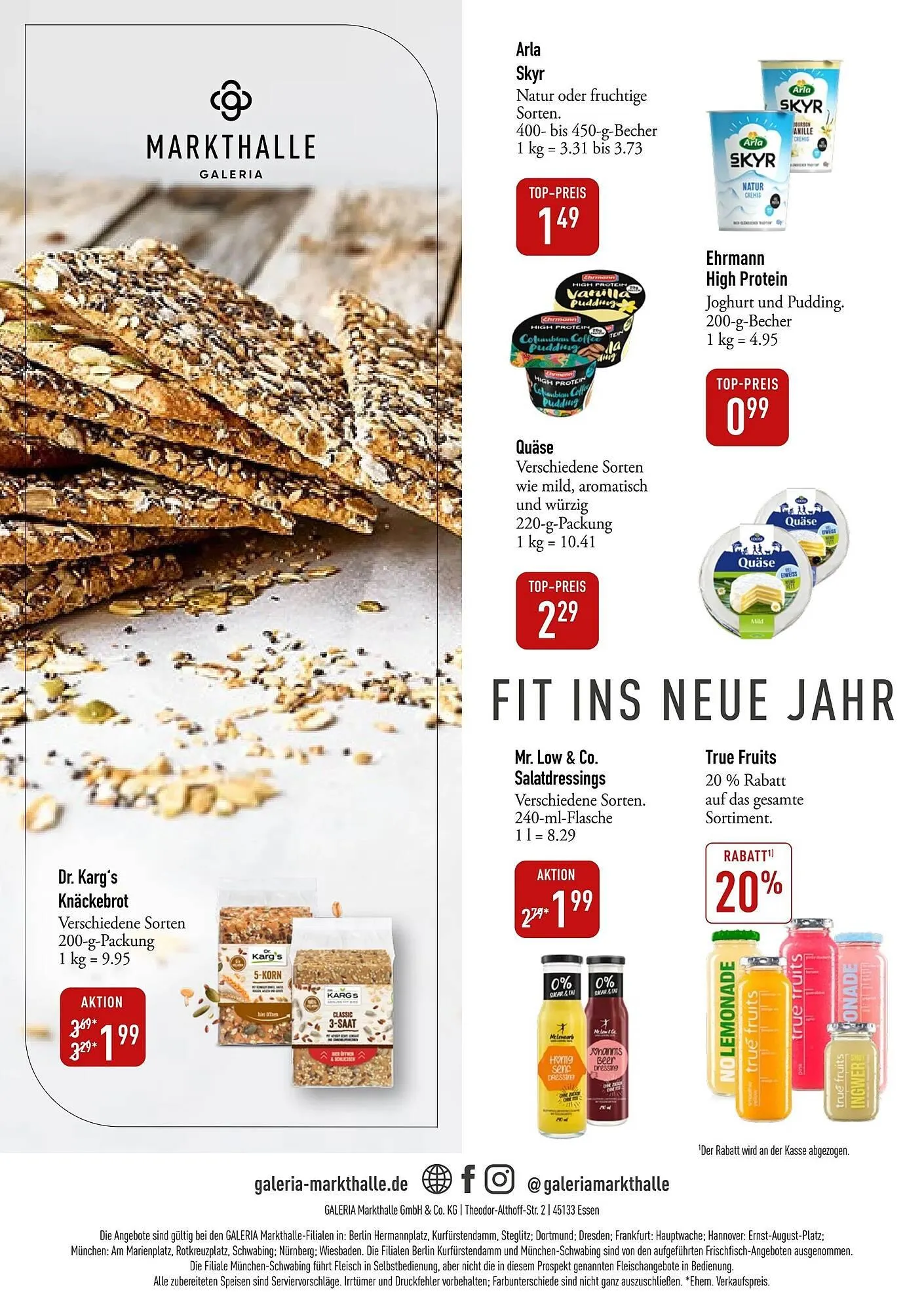 Galeria Markthalle Prospekt von 5. Januar bis 12. Januar 2026 - Prospekt seite 12
