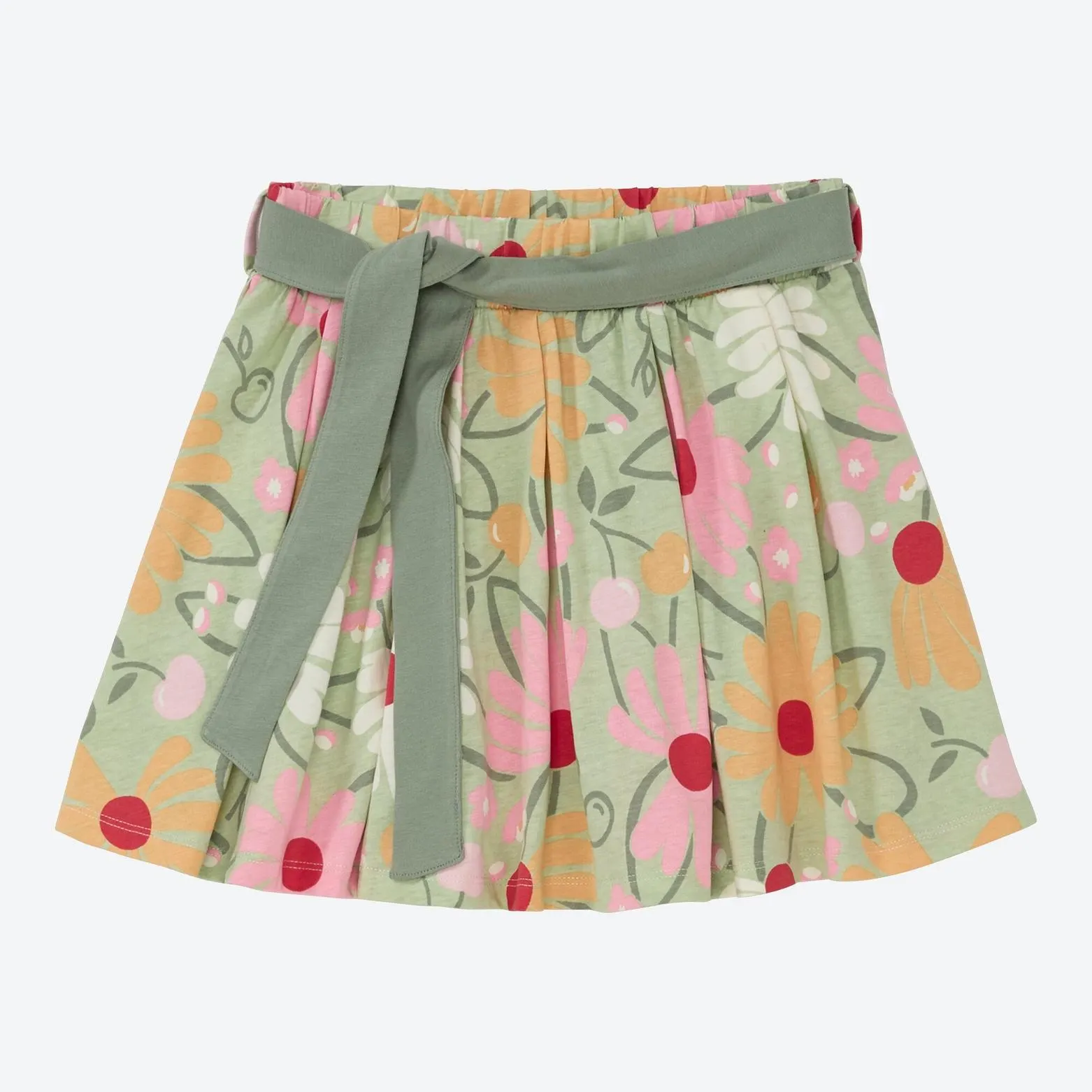 Kinder-Mädchen-Rock mit Gürtel