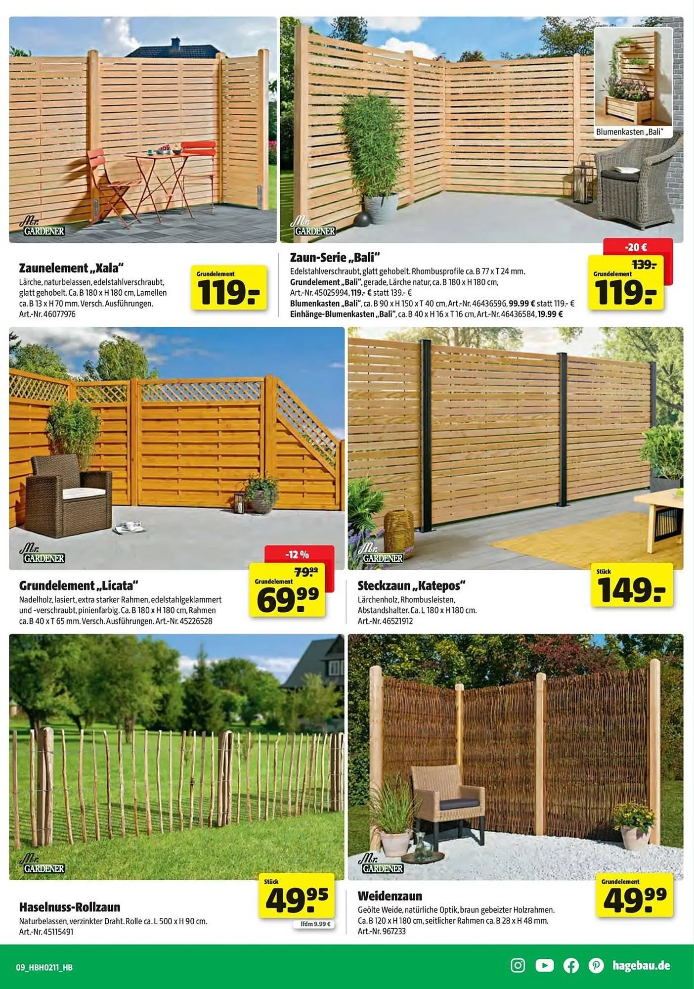 Hagebau Prospekt von 12. März bis 11. April 2026 - Prospekt seite 9