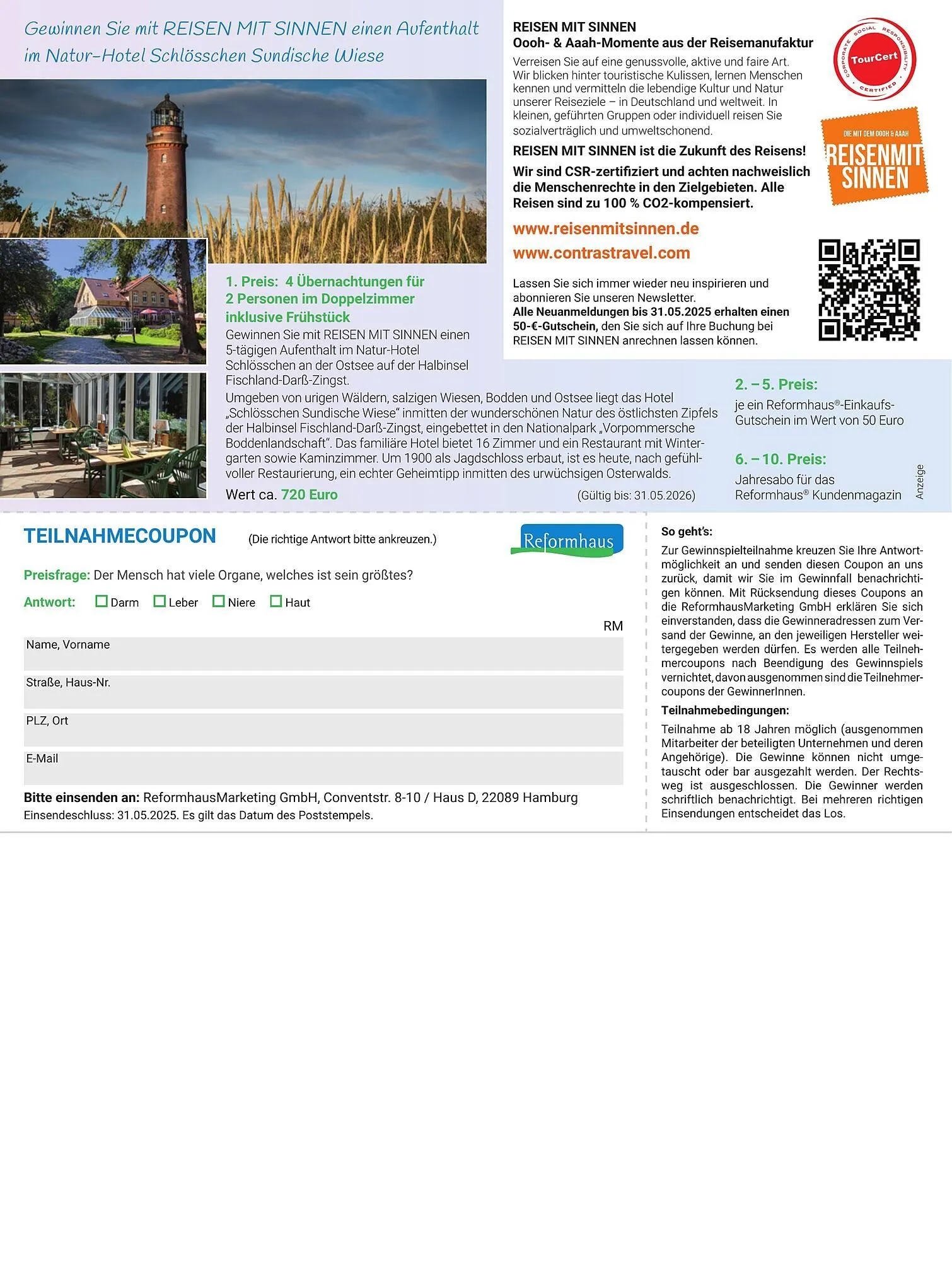 Reformhaus Prospekt von 1. Mai bis 31. Mai 2025 - Prospekt seite 48