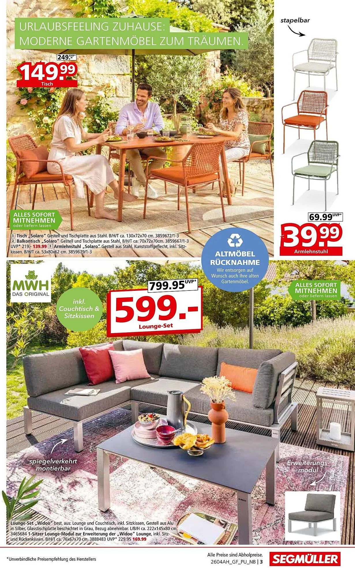 Segmüller Prospekt von 11. April bis 2. Mai 2026 - Prospekt seite 3