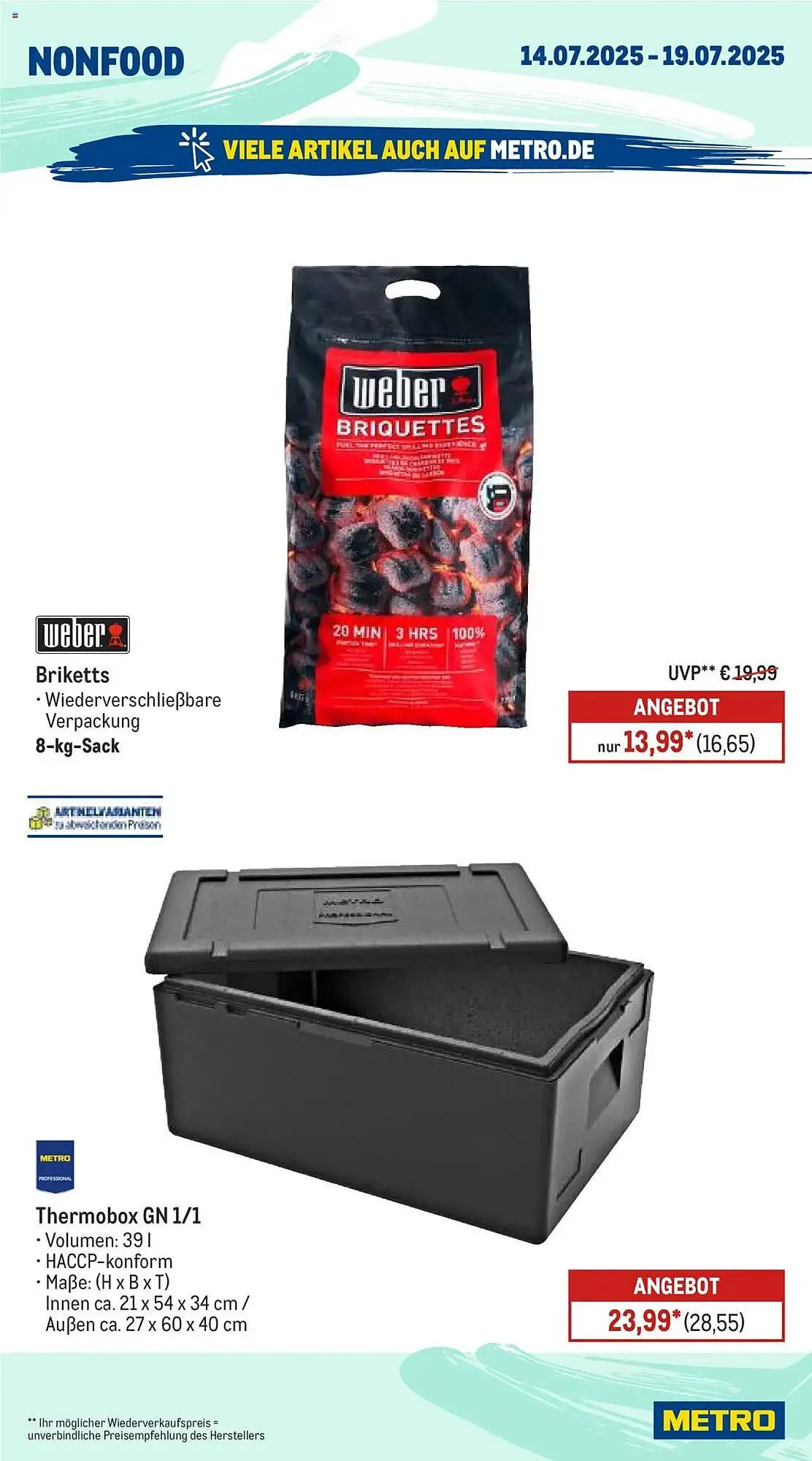 METRO Prospekt von 14. Juli bis 19. Juli 2025 - Prospekt seite 25