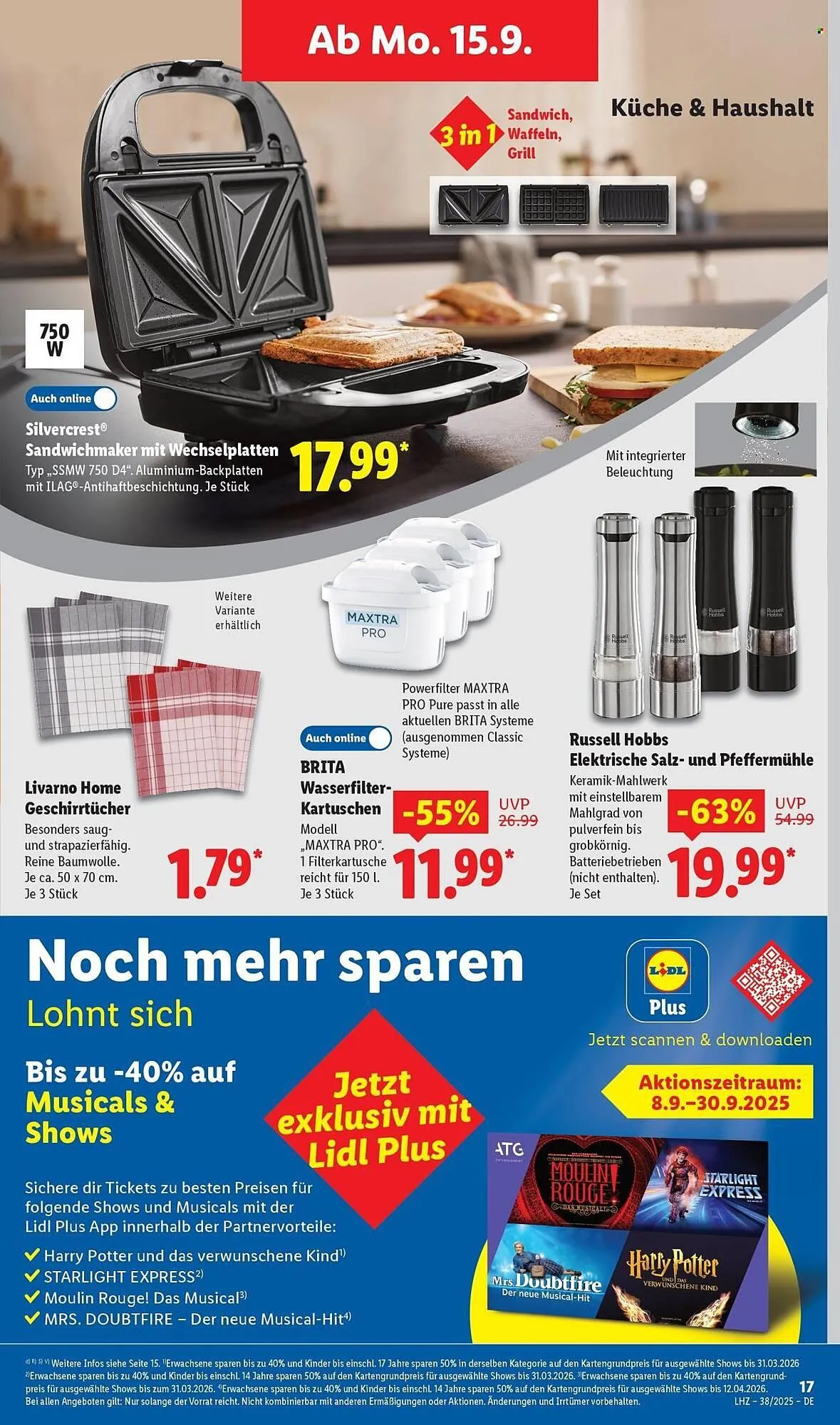 Lidl Prospekt von 15. September bis 20. September 2025 - Prospekt seite 9