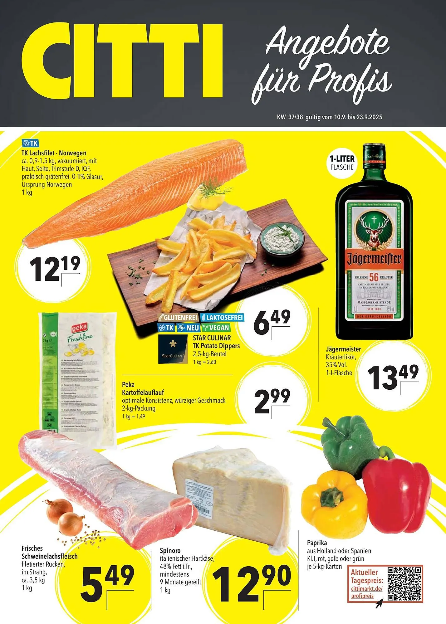 CITTI Markt Prospekt von 10. September bis 23. September 2025 - Prospekt seite 1