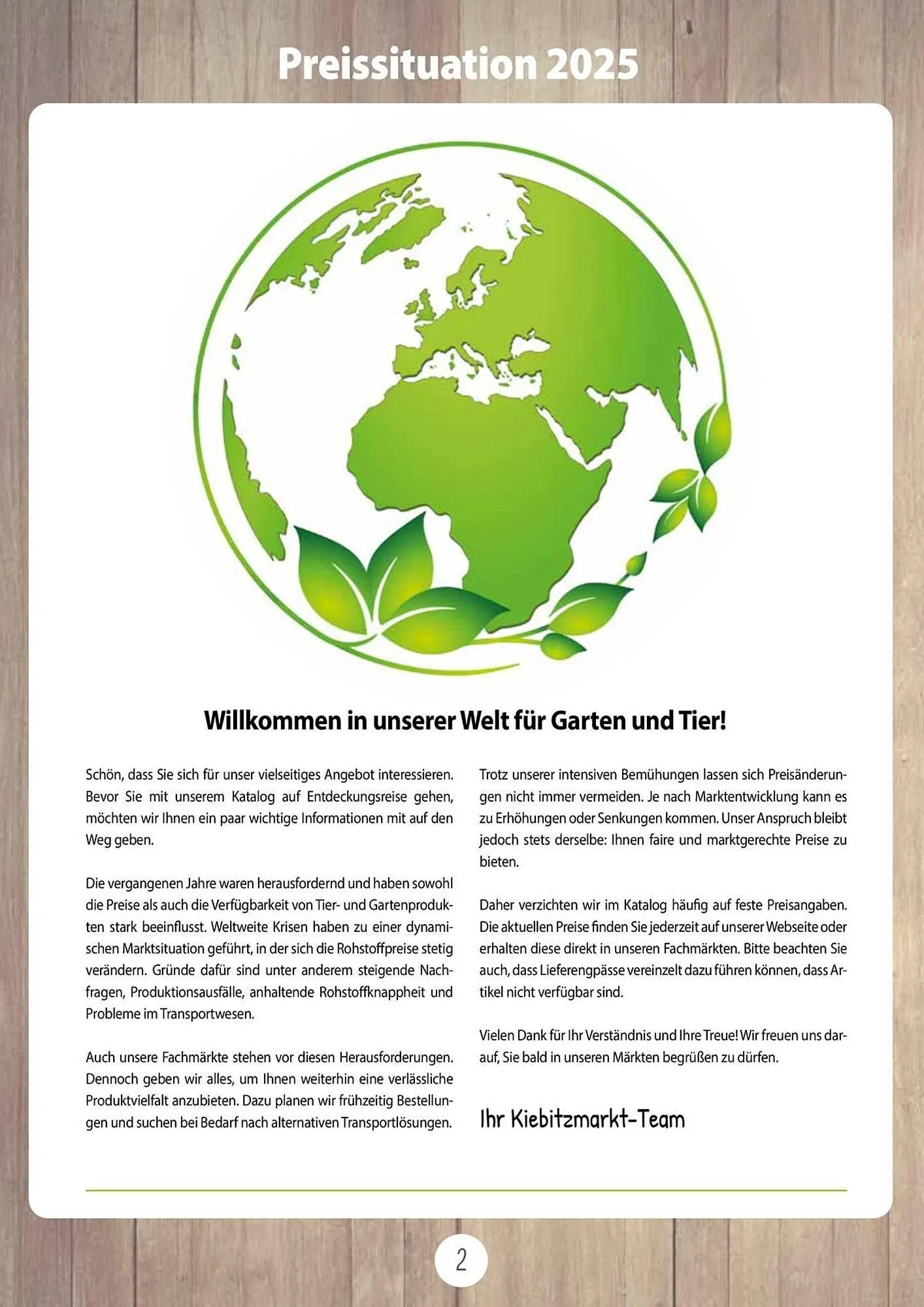 Kiebitzmarkt Prospekt von 16. April bis 31. August 2025 - Prospekt seite 2