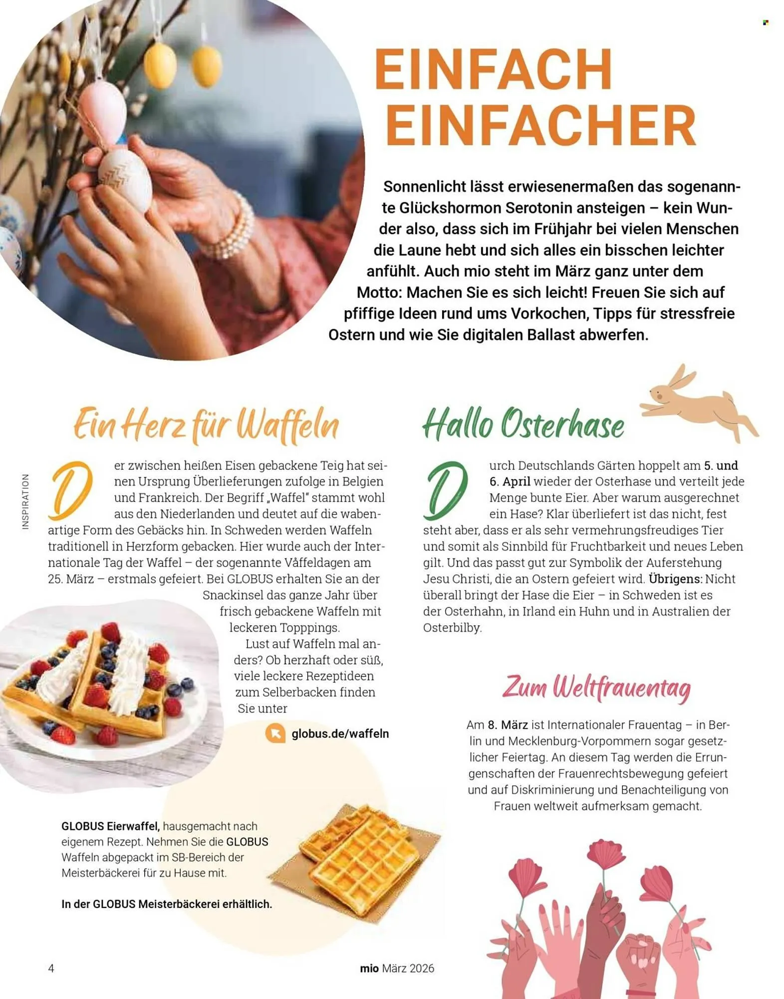 Globus Magazin von 1. März bis 31. März 2026 - Prospekt seite 4
