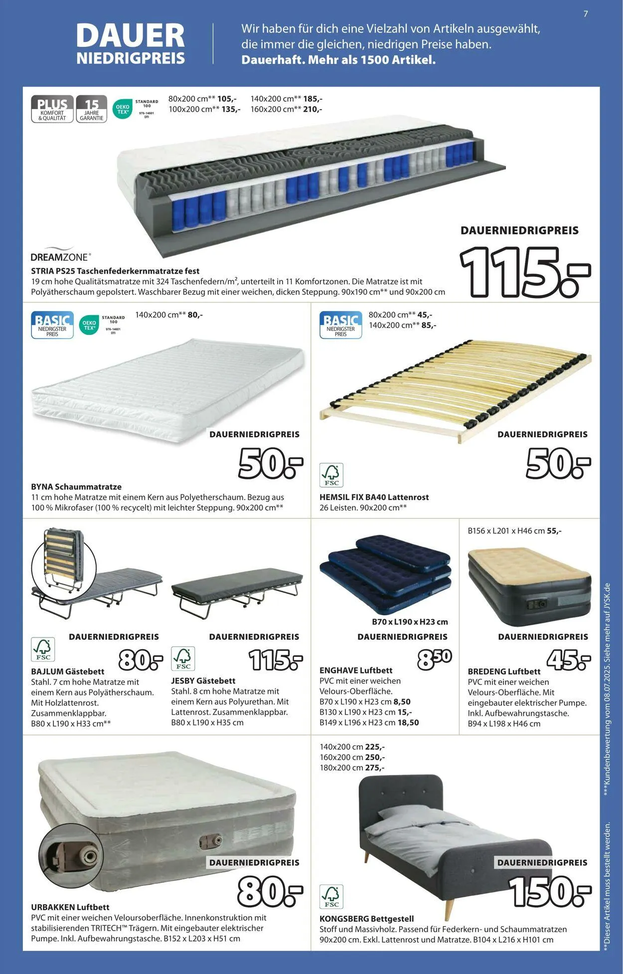 JYSK von 29. September bis 6. Oktober 2025 - Prospekt seite 8