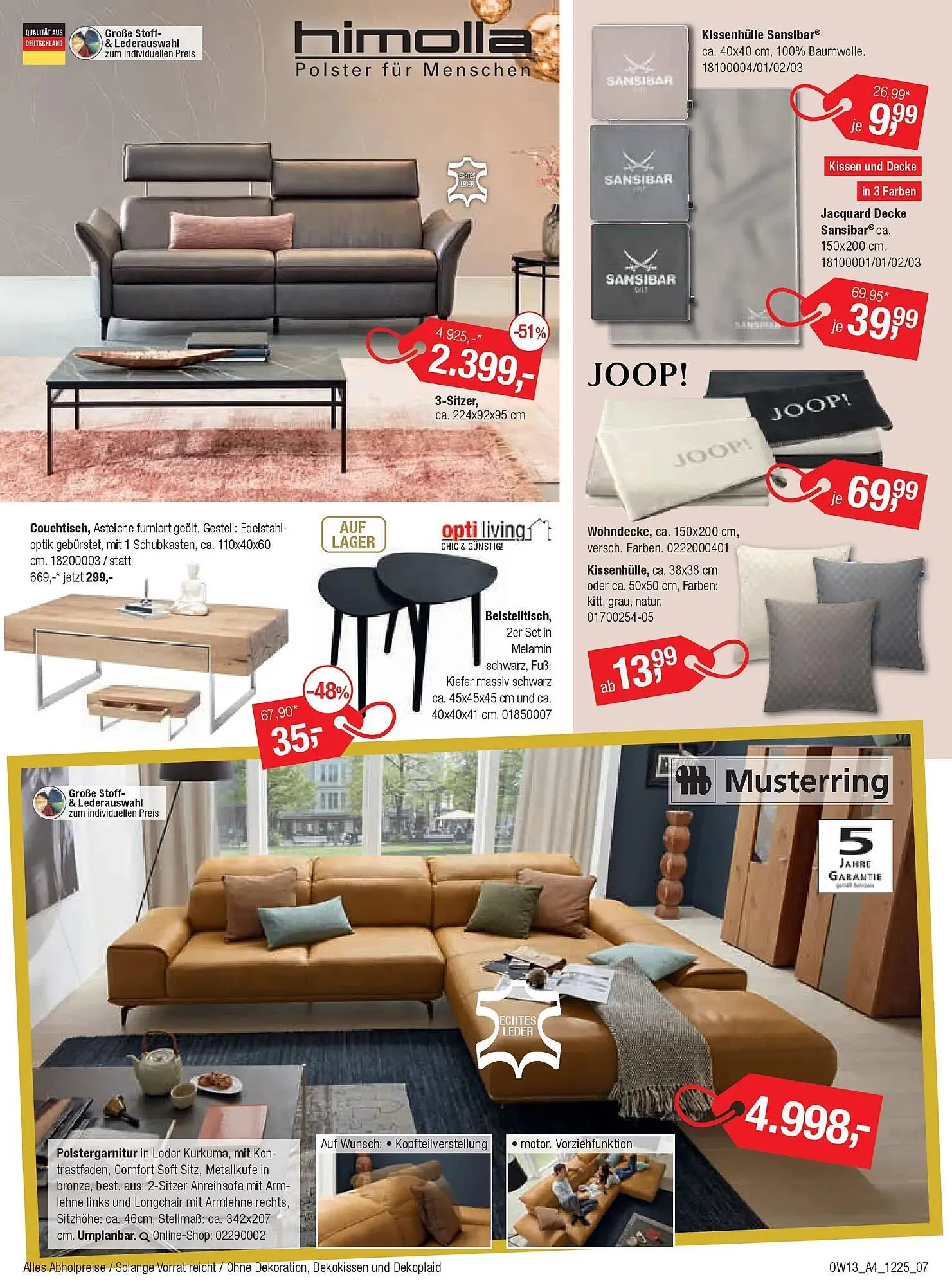 Opti Wohnwelt Prospekt von 18. Dezember bis 10. Januar 2026 - Prospekt seite 7