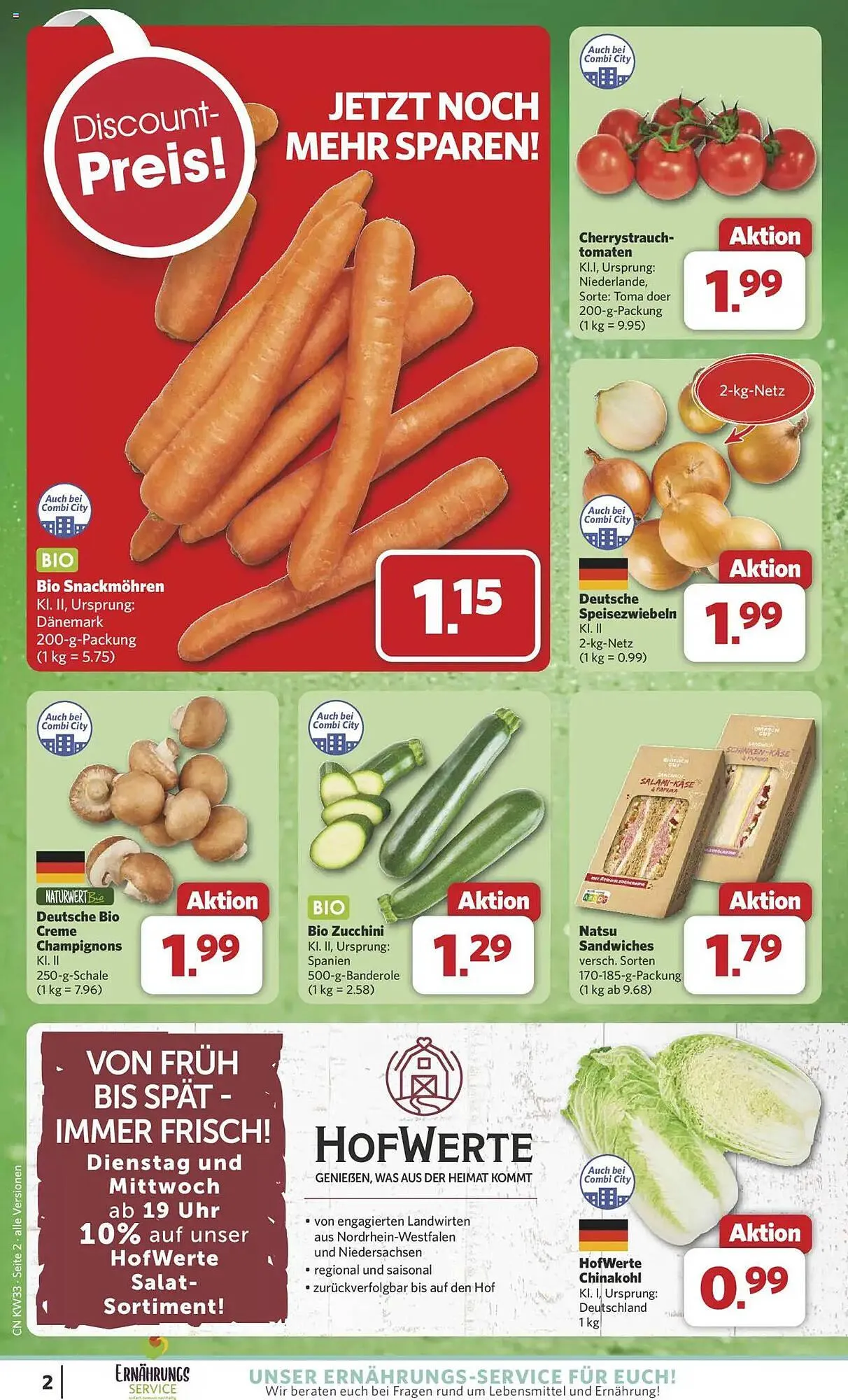 Combi Prospekt von 11. August bis 16. August 2025 - Prospekt seite 2