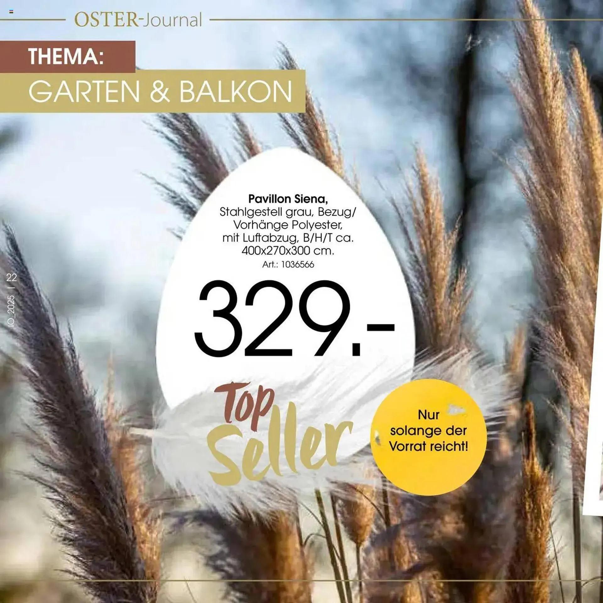 Zurbrüggen Prospekt von 11. April bis 26. April 2025 - Prospekt seite 22