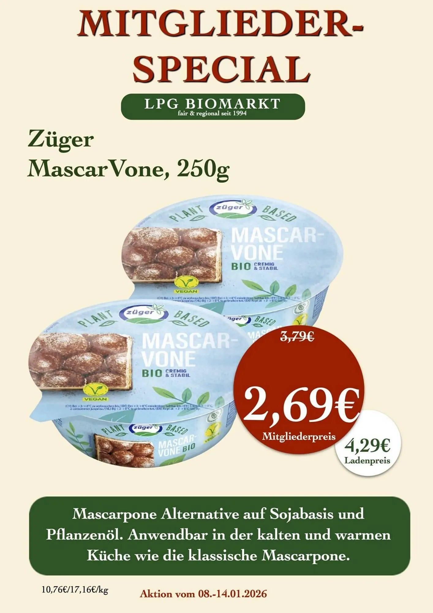 LPG Biomarkt Prospekt von 8. Januar bis 14. Januar 2026 - Prospekt seite 6