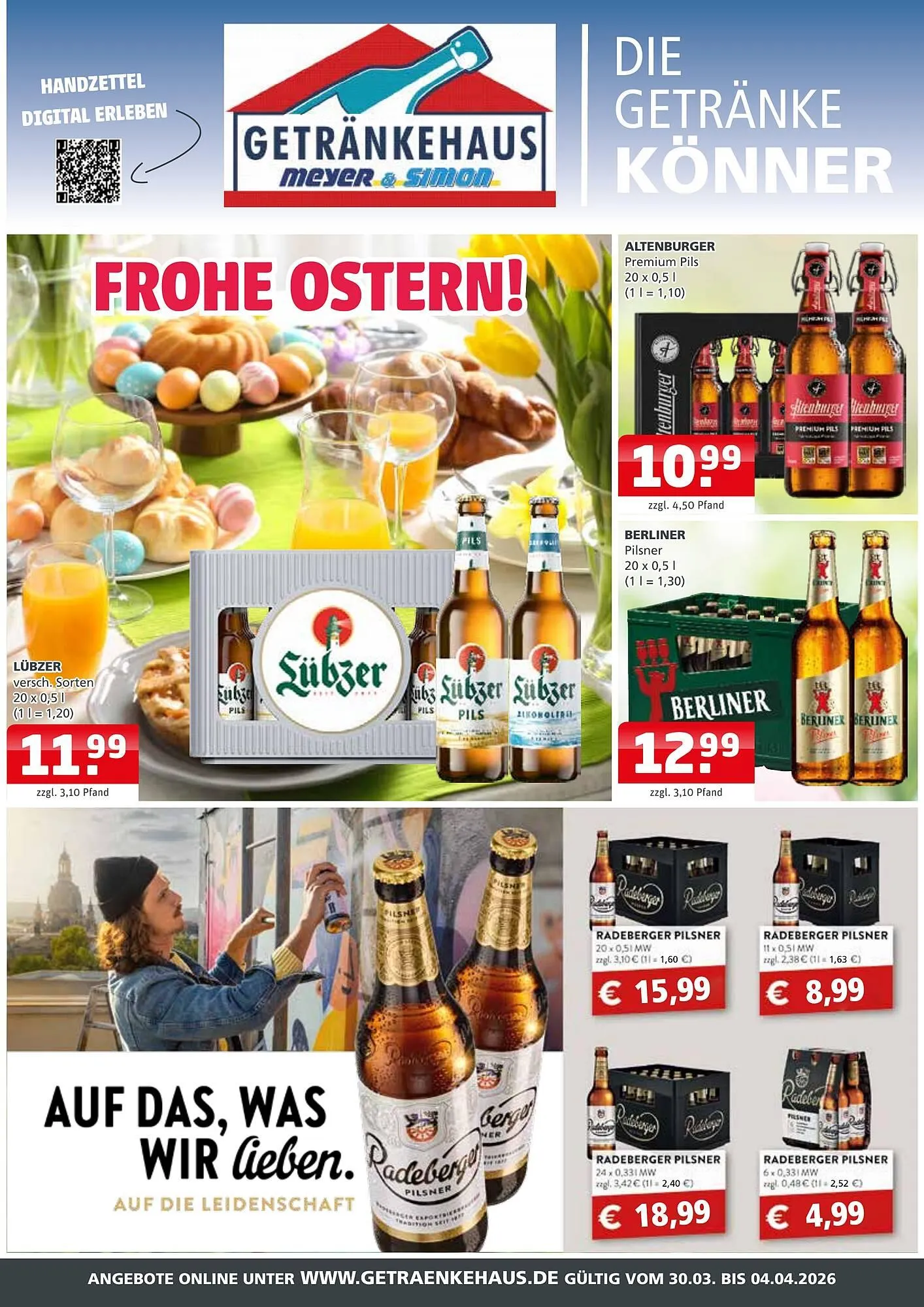 Getränkehaus Prospekt von 30. März bis 4. April 2026 - Prospekt seite 1