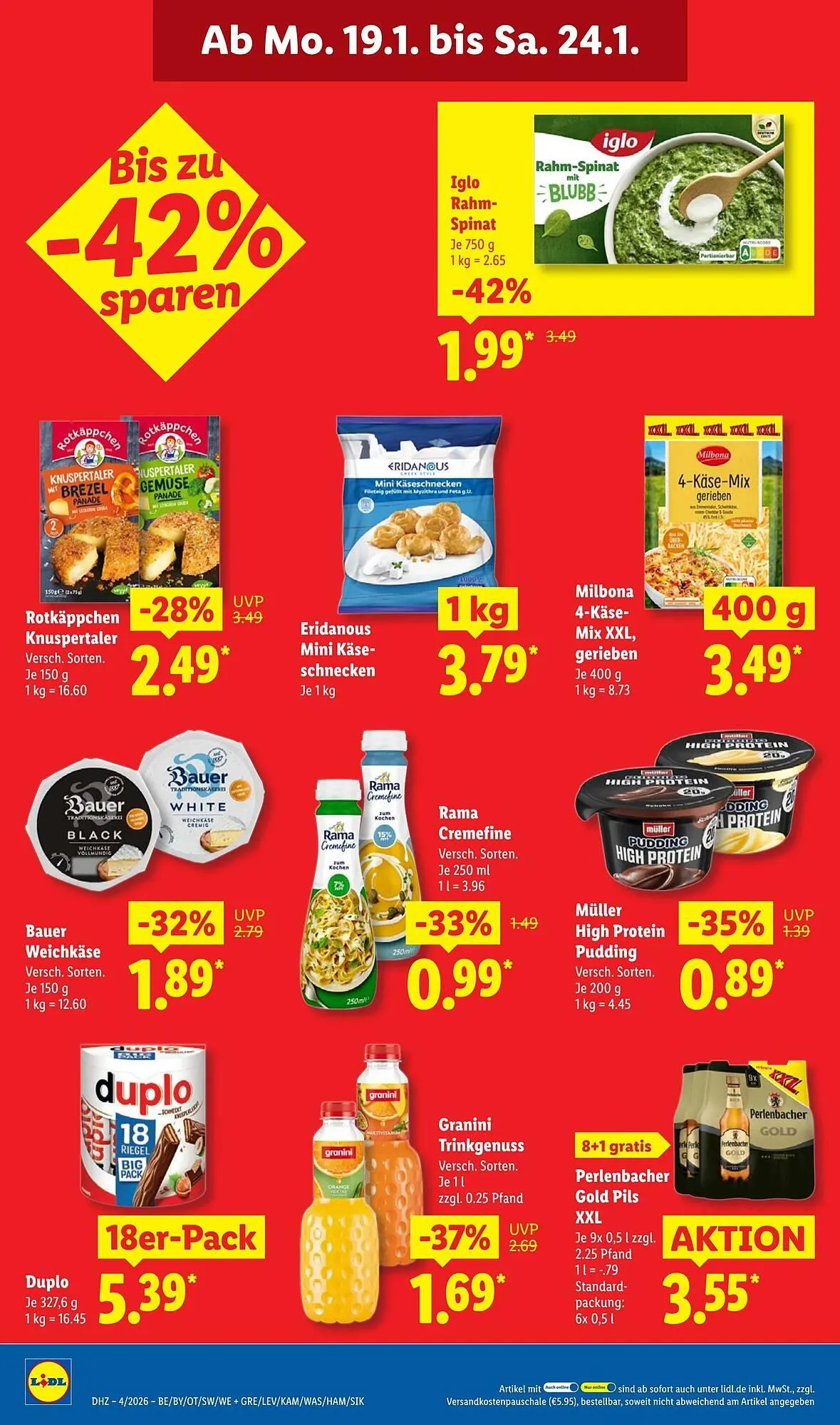 Lidl Prospekt von 19. Januar bis 25. Januar 2026 - Prospekt seite 16