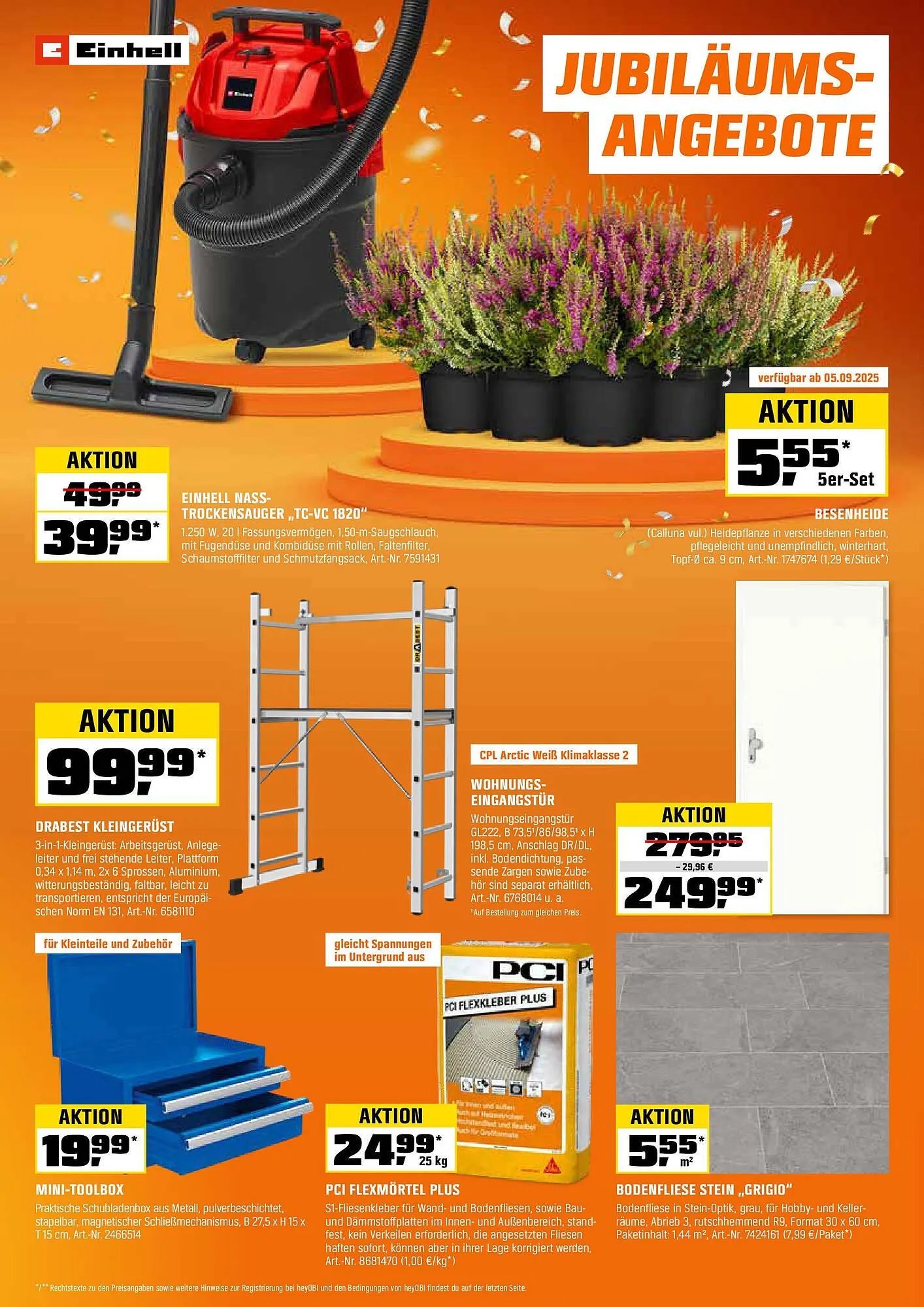 OBI Prospekt von 31. August bis 14. September 2025 - Prospekt seite 3