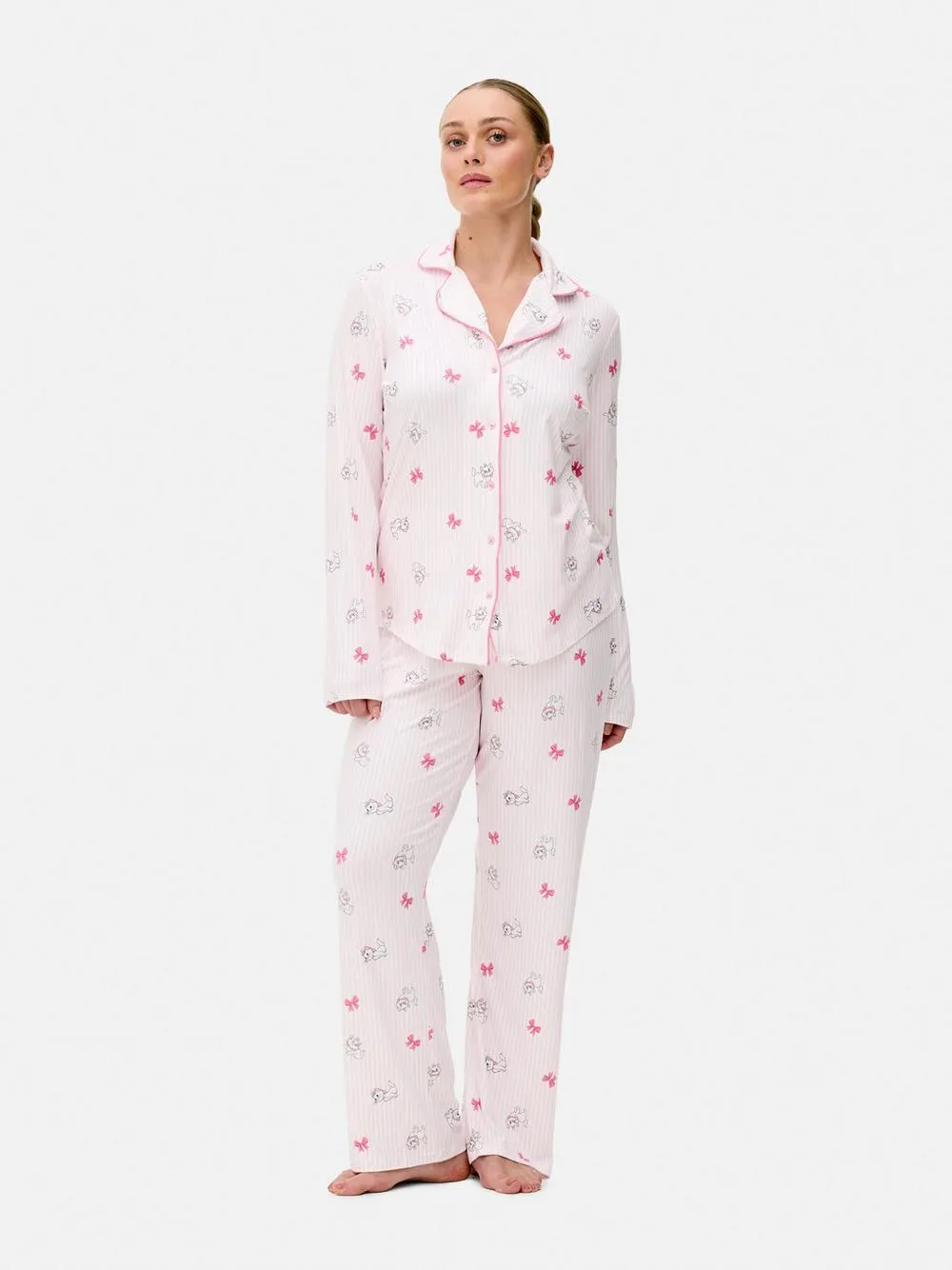Disney Printed Boyfriend Pyjama Set