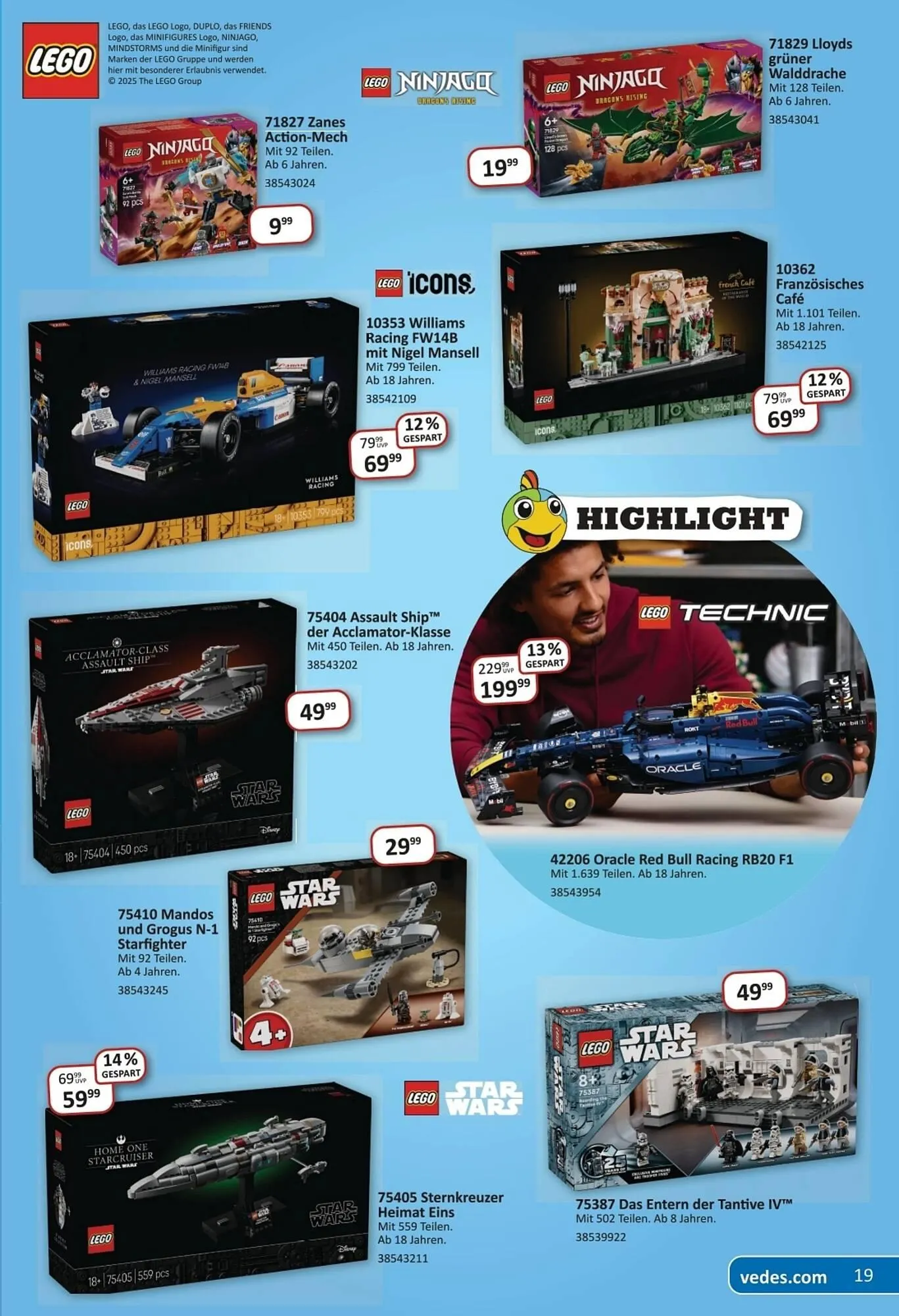 Vedes Prospekt von 1. Juni bis 1. September 2025 - Prospekt seite 19