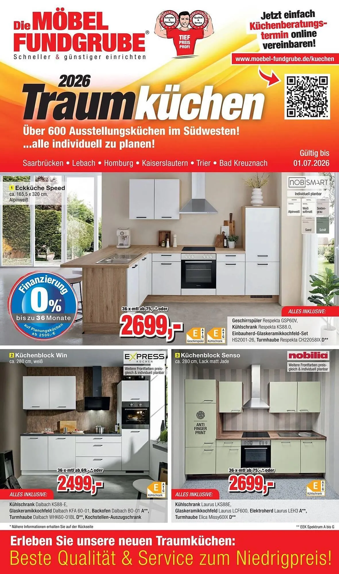 Möbelfundgrube Prospekt von 7. Mai bis 1. Juli 2026 - Prospekt seite 1