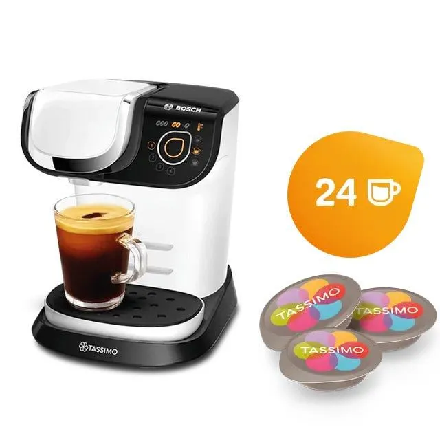 Kaffeemaschine My Way weiss + 2 Pack GRATIS