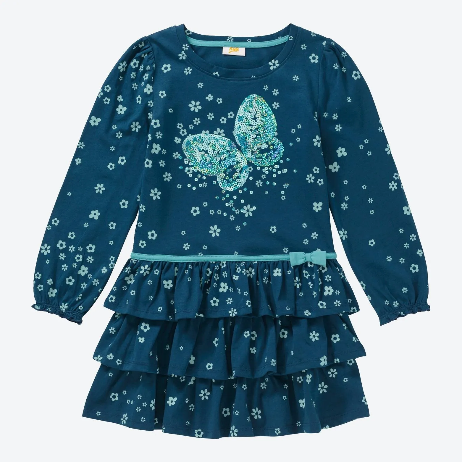 Kinder-Mädchen-Kleid mit Pailletten